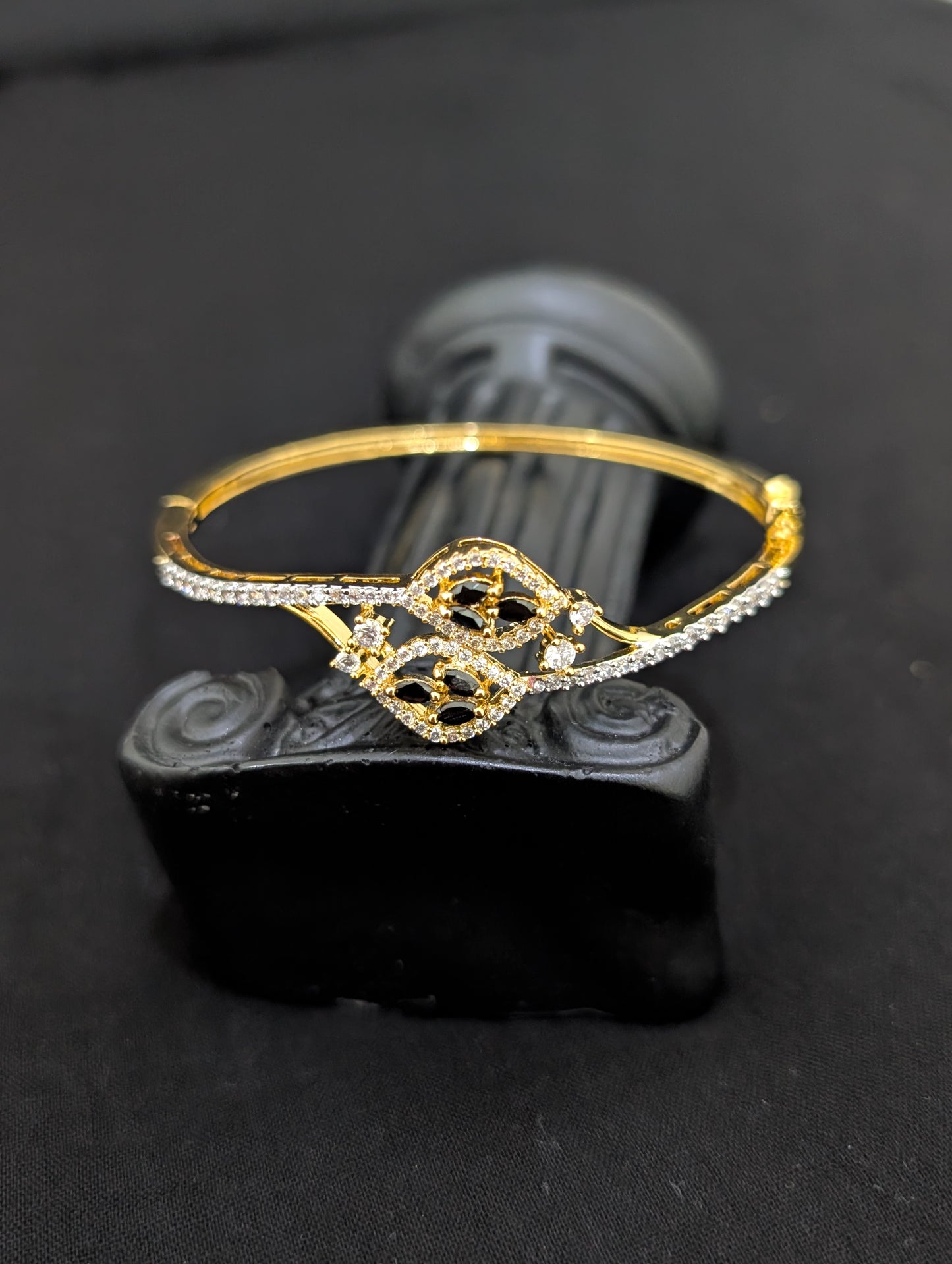 CZ stone One gram gold Bangle Bracelet - Design 31