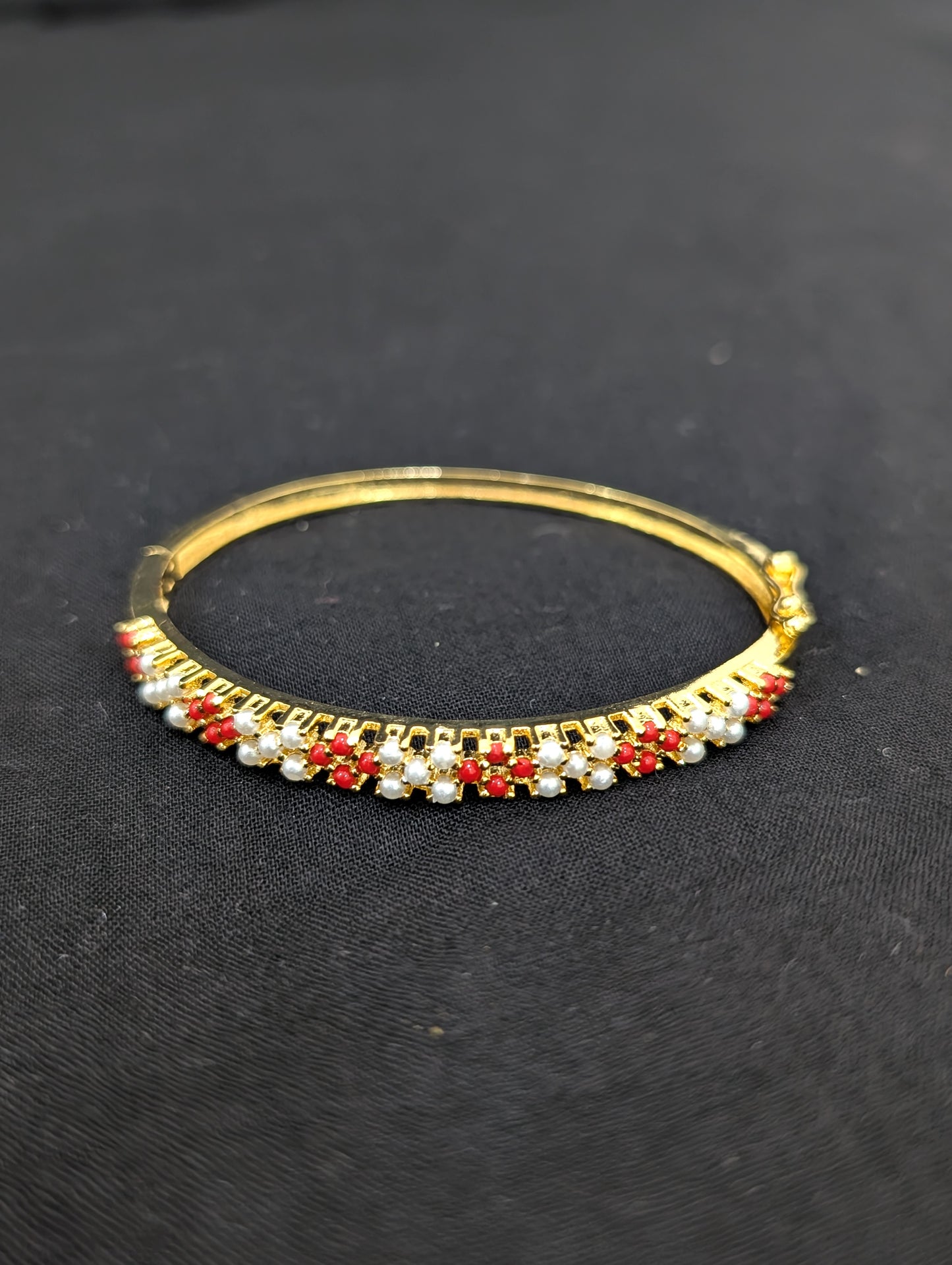 CZ stone One gram gold Bangle Bracelet - Design 32