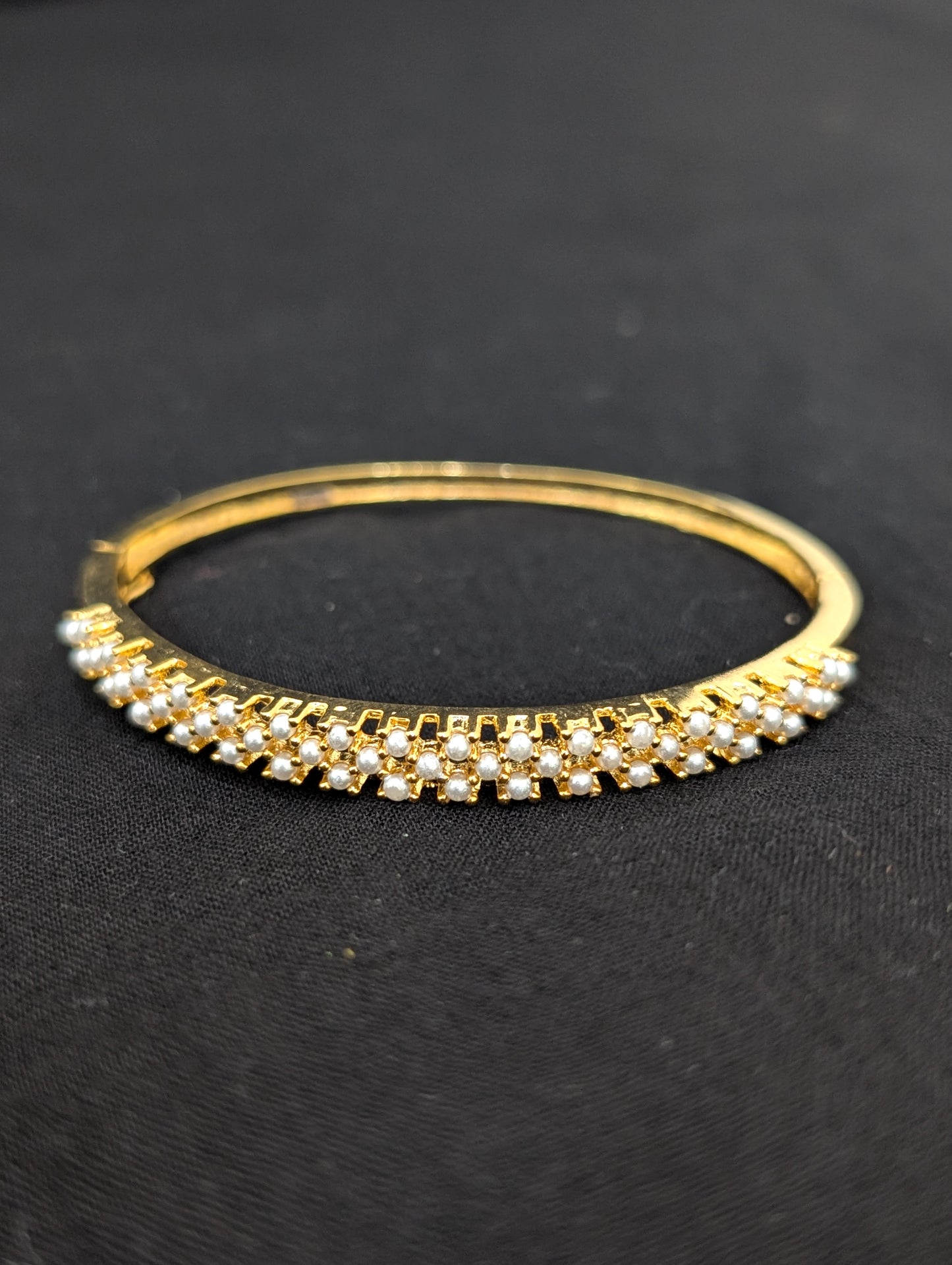 CZ stone One gram gold Bangle Bracelet - Design 32