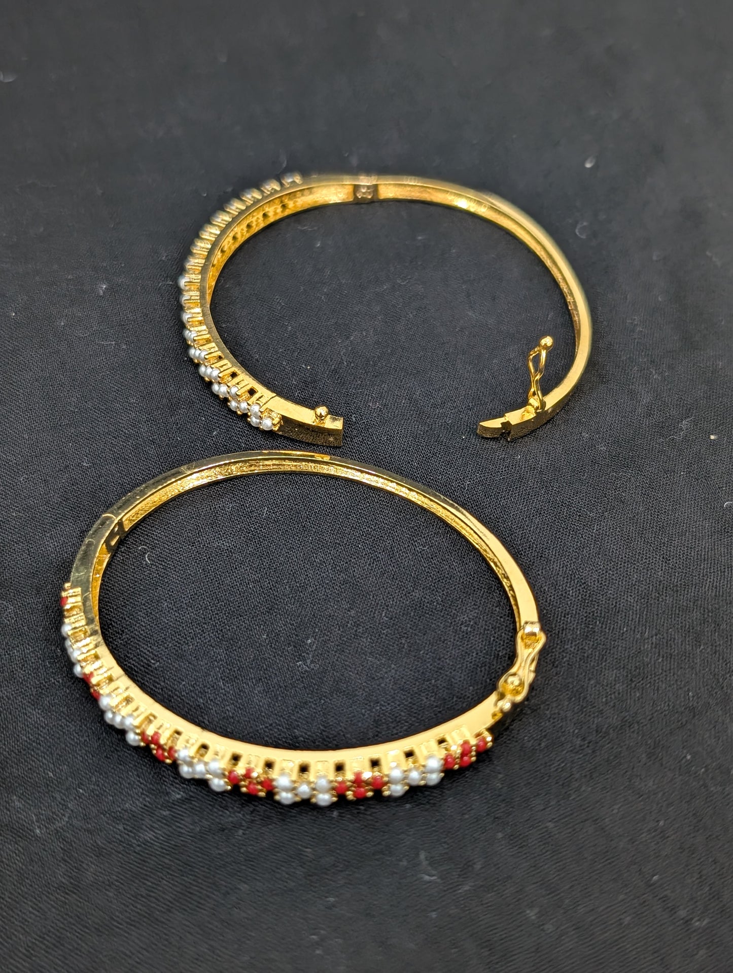 CZ stone One gram gold Bangle Bracelet - Design 32