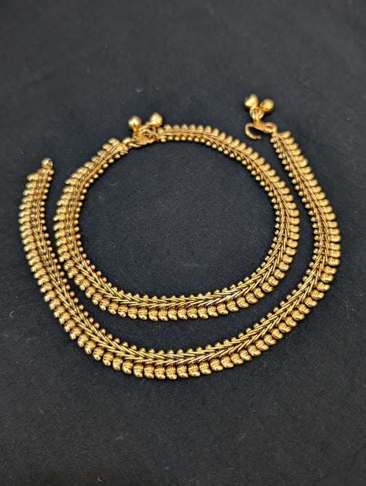 Gold plated Mango design Anklets