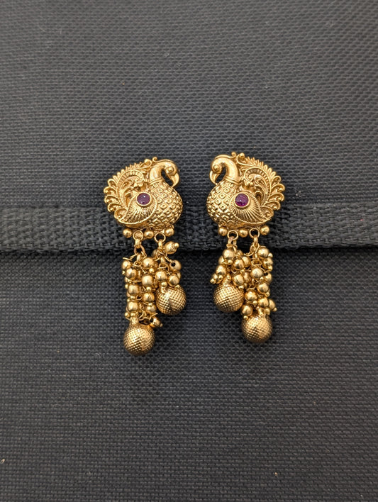 Tassel style Kemp Antique Stud Dangle Earrings