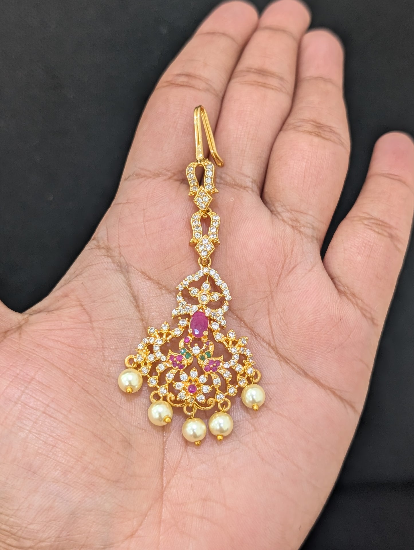 One gram gold plated CZ Mini Bridal Set