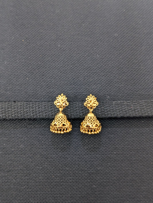 Micro gold plated Peacock Jhumka Earrings