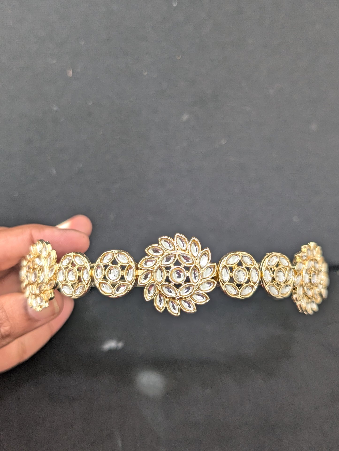 Kundan Head band - D4