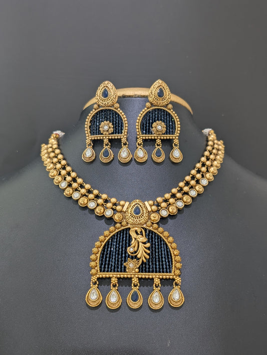 Contemporary Choker Necklace and Earrings set