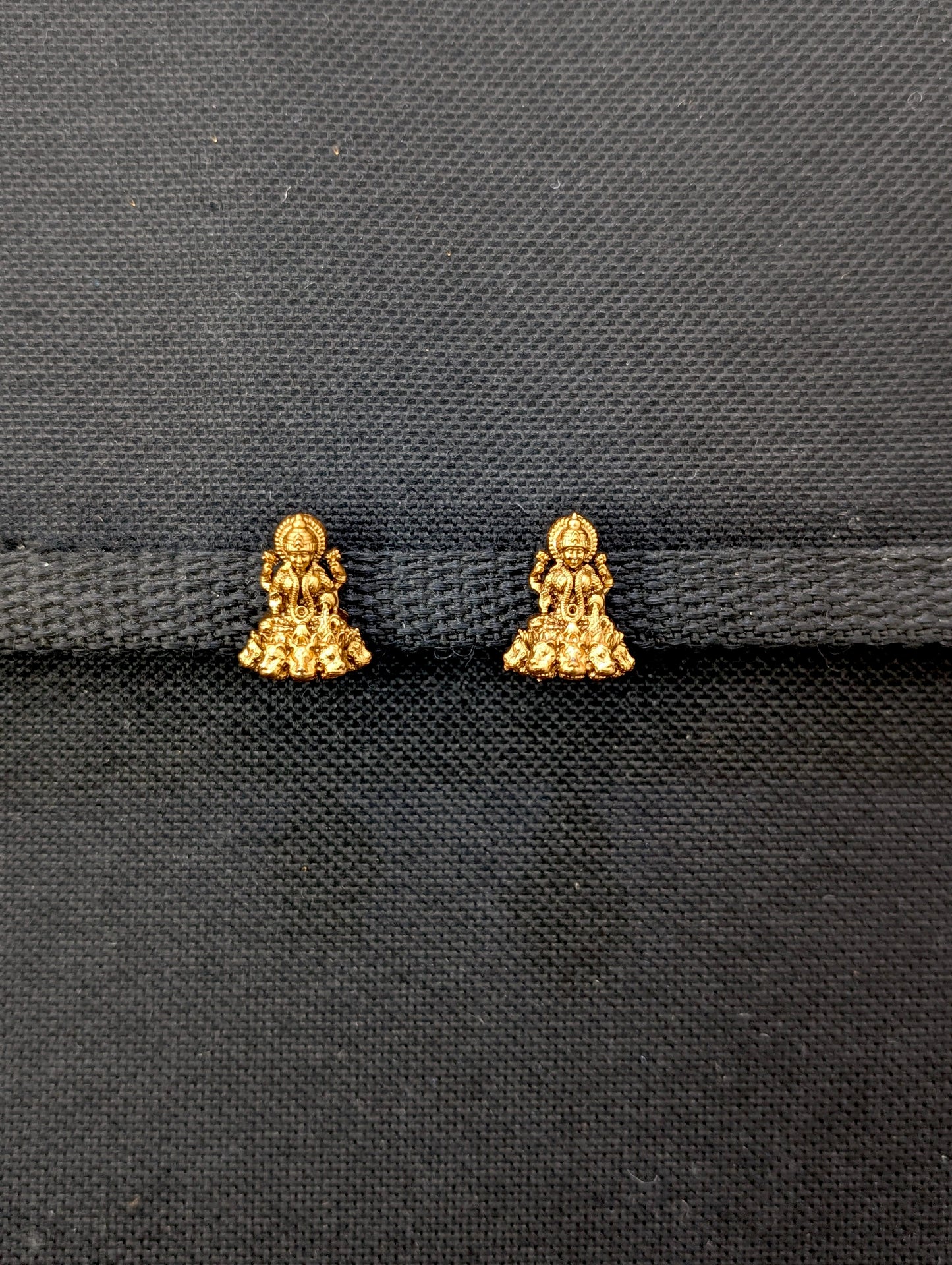 Temple Jewelry / Goddess Lakshmi stud earrings