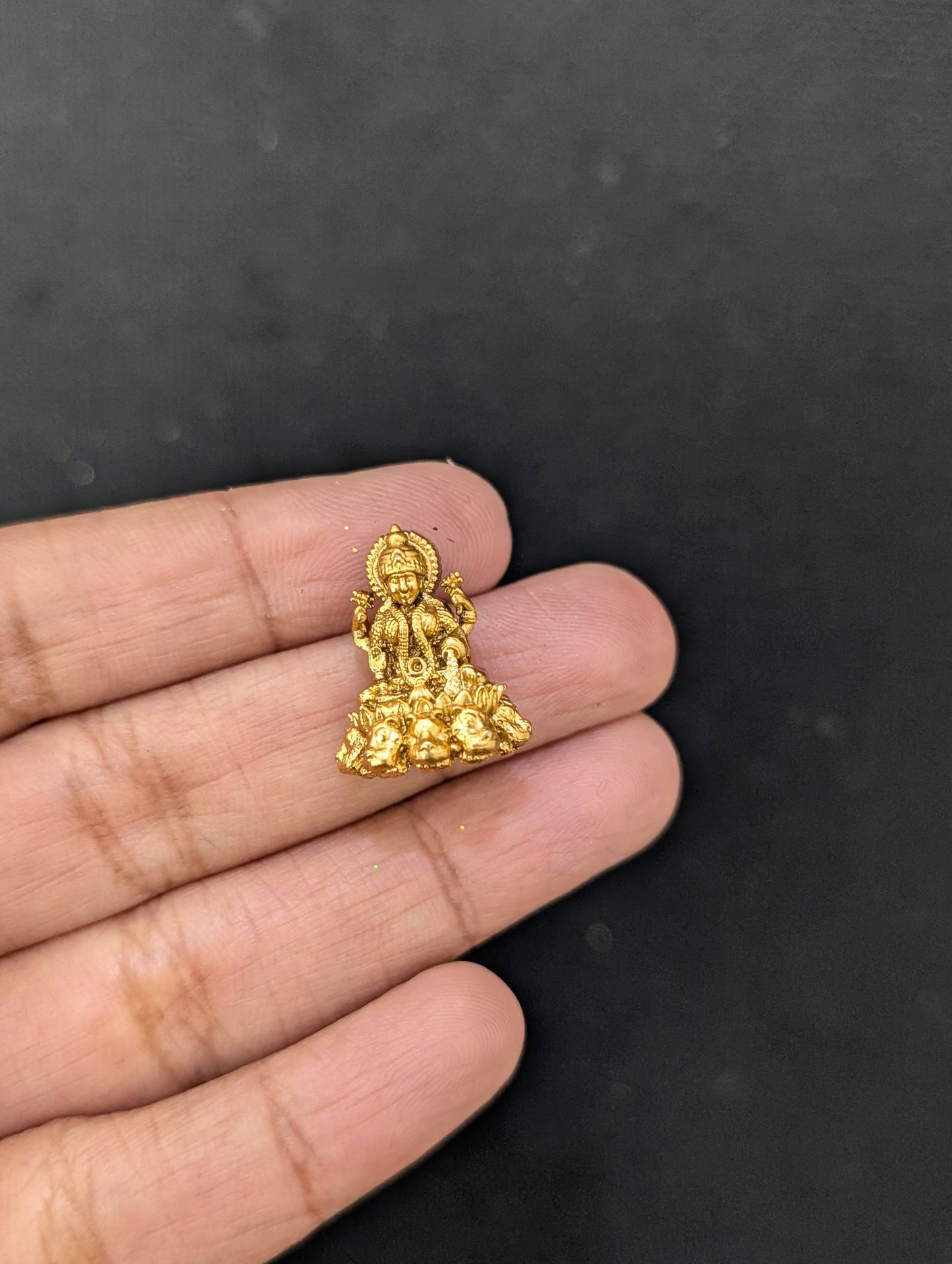 Temple Jewelry / Goddess Lakshmi stud earrings