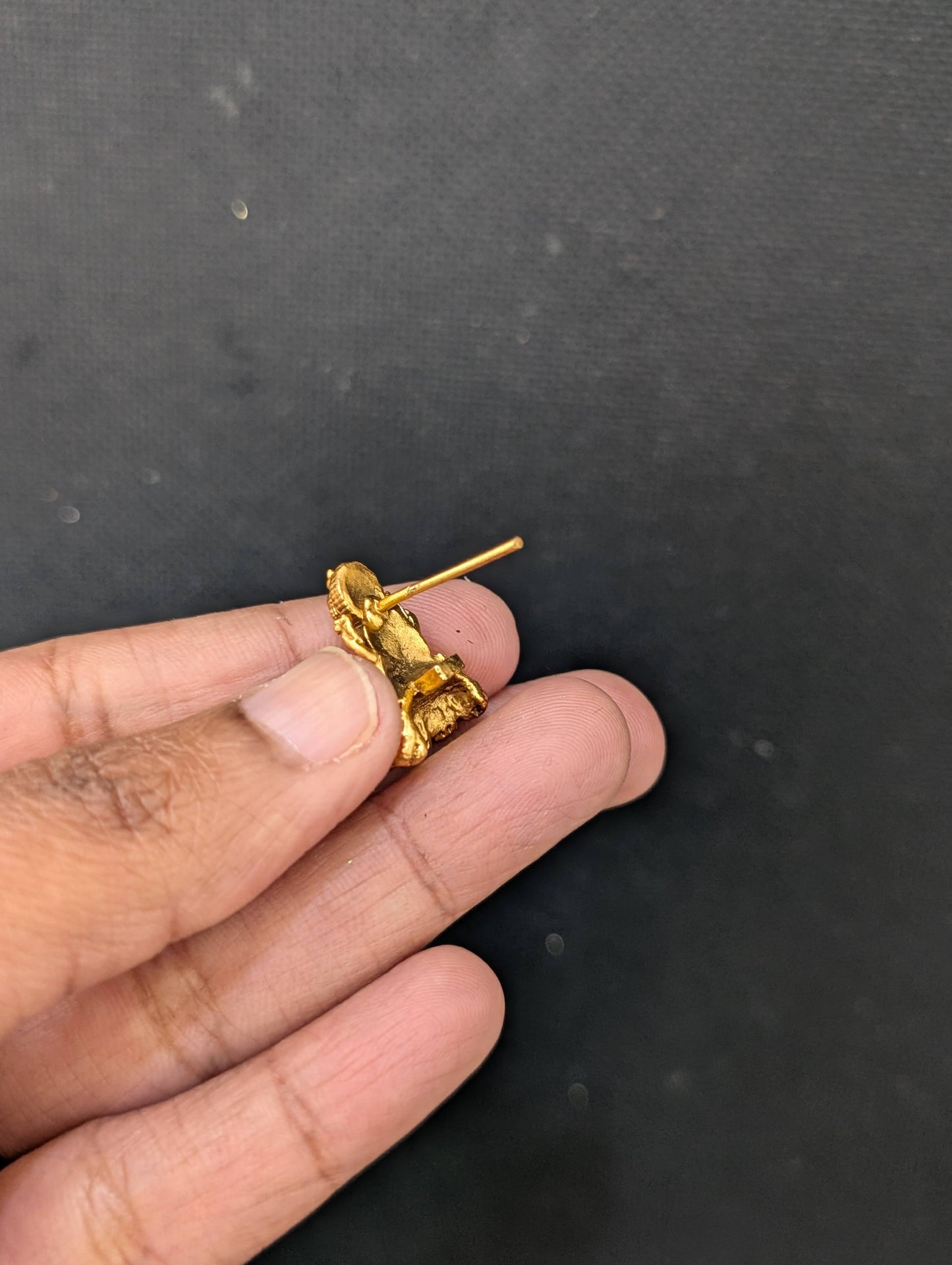 Temple Jewelry / Goddess Lakshmi stud earrings