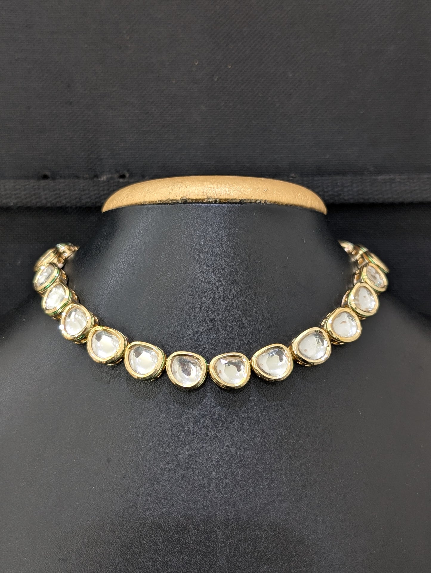 Gold plated Kundan Choker Necklace