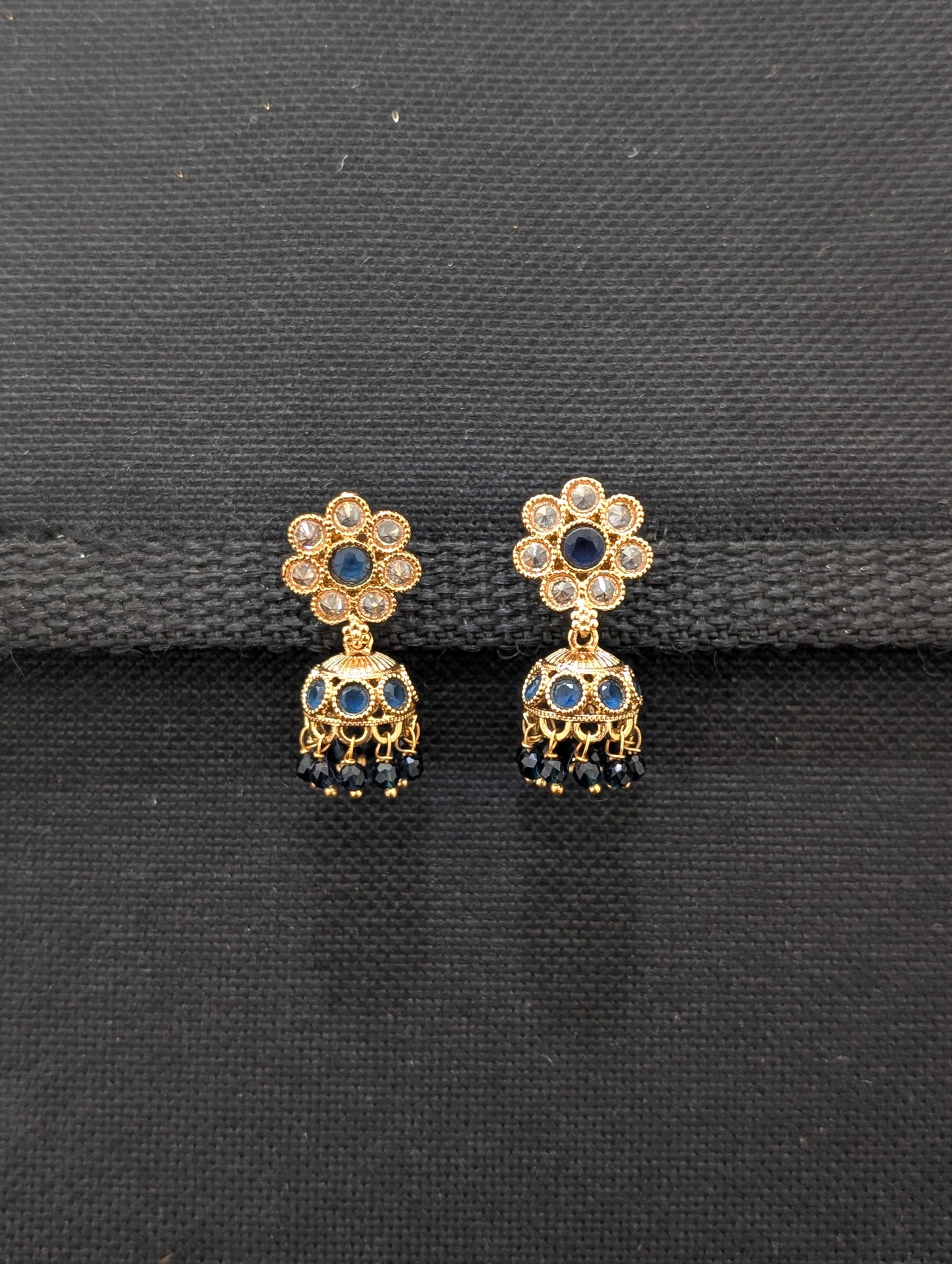 Small Flower design Polki Jhumka Earrings