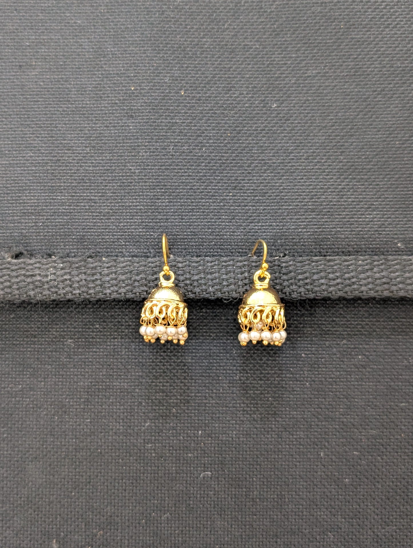 Light gold plated Small Hookdrop Jhumka
