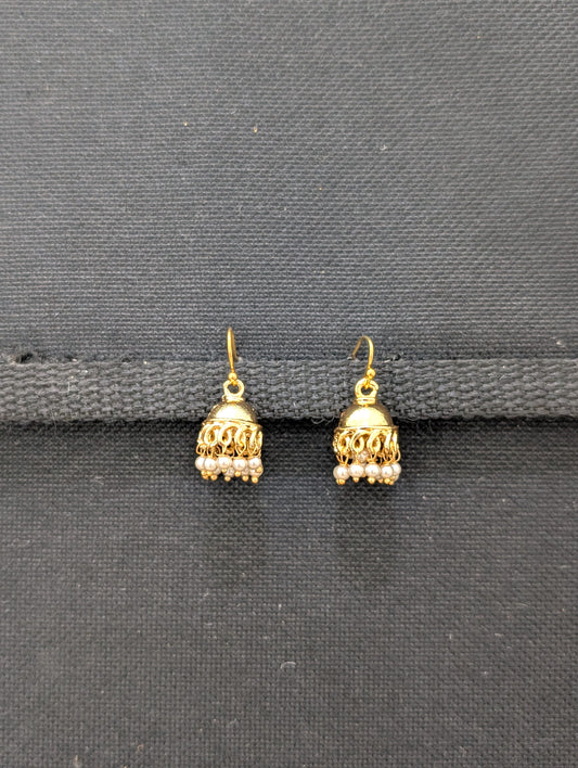 Light gold plated Small Hookdrop Jhumka