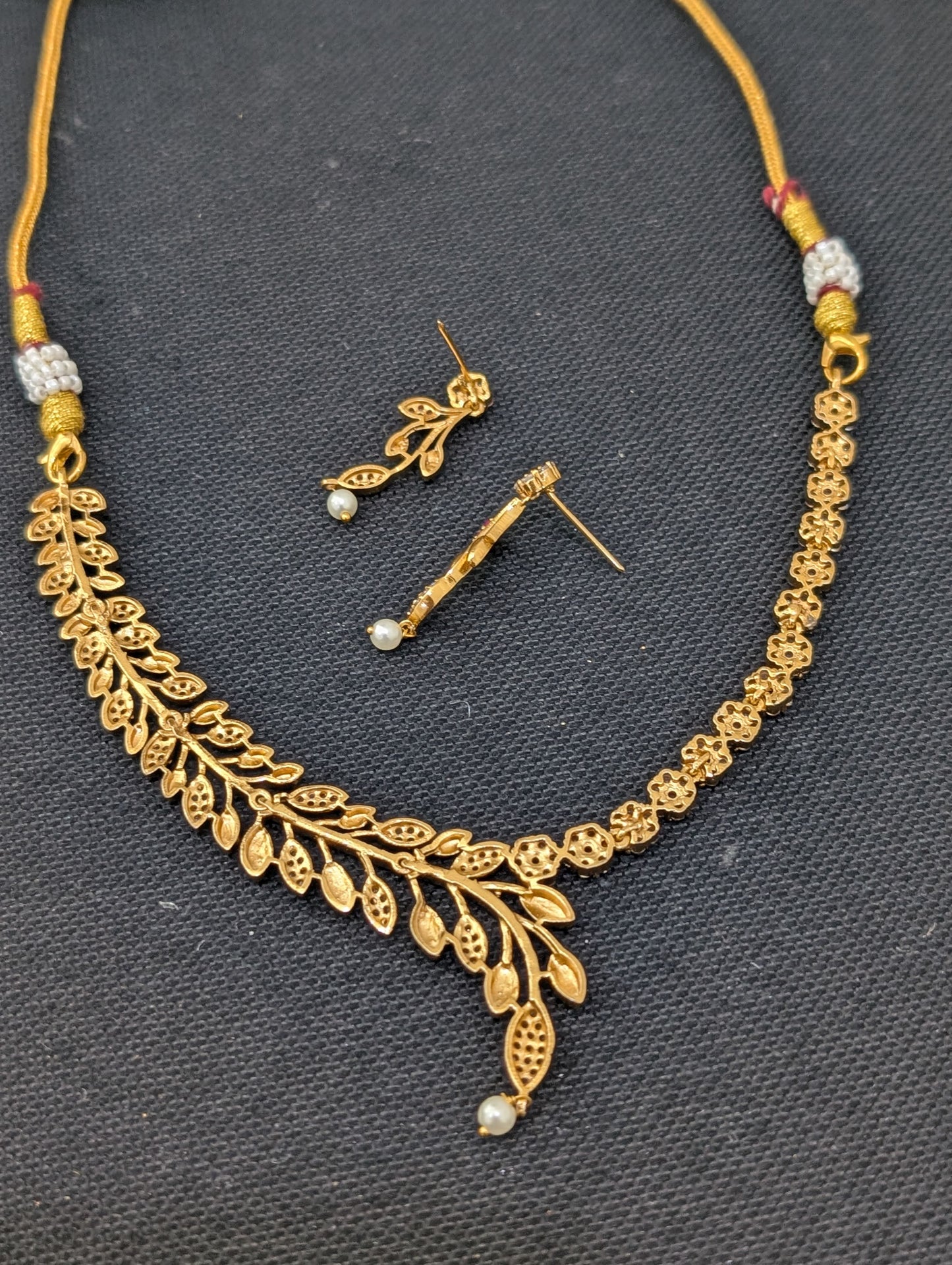 Half n half Antique Choker Necklace set