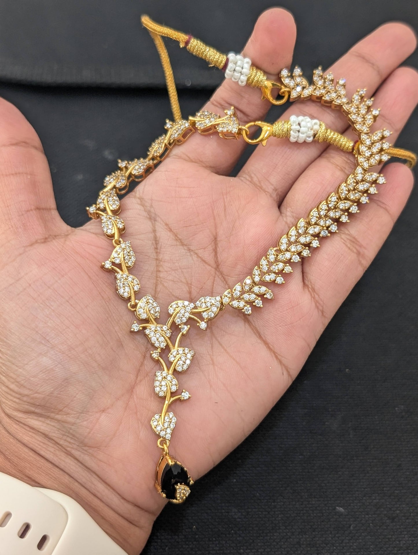 Leafy Antique Choker Necklace set