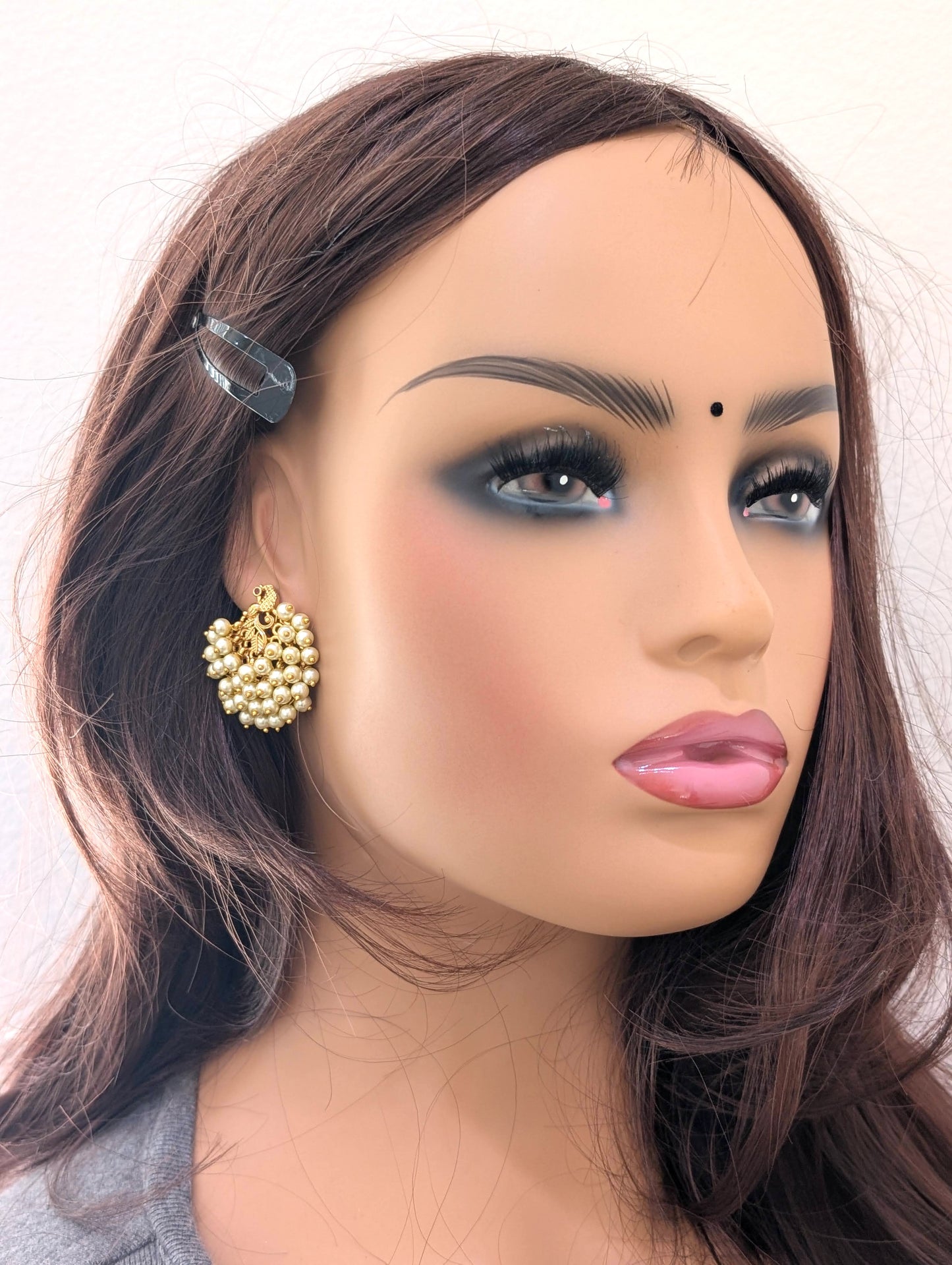 Peacock design Antique Chandbali Earrings
