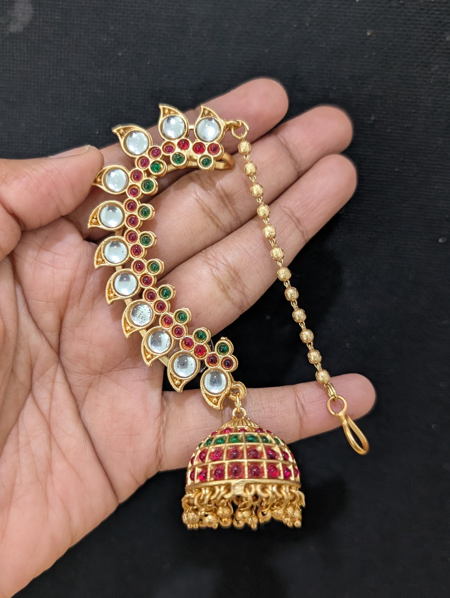 Kemp Cuff Jhumka Earrings
