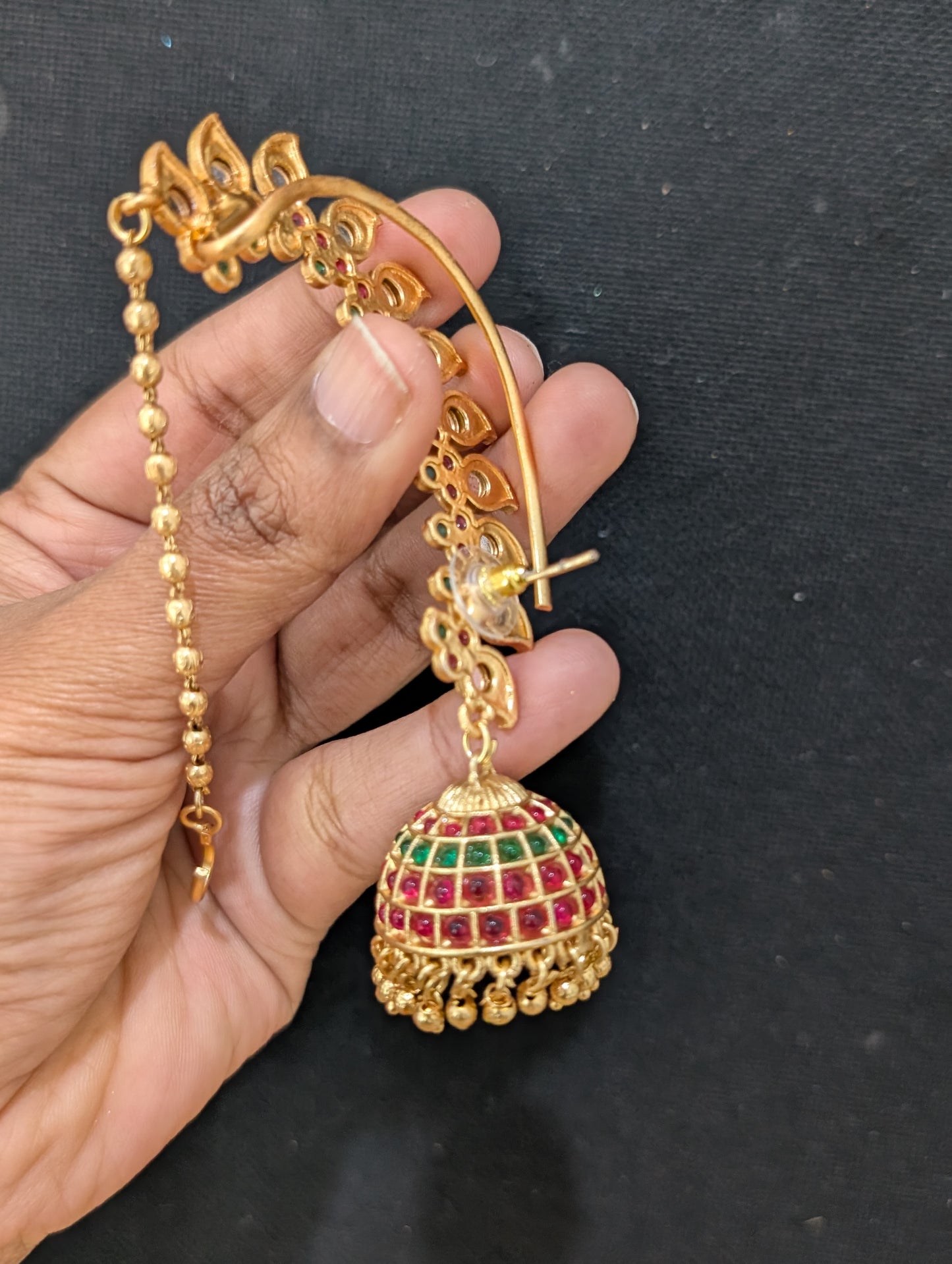 Kemp Cuff Jhumka Earrings