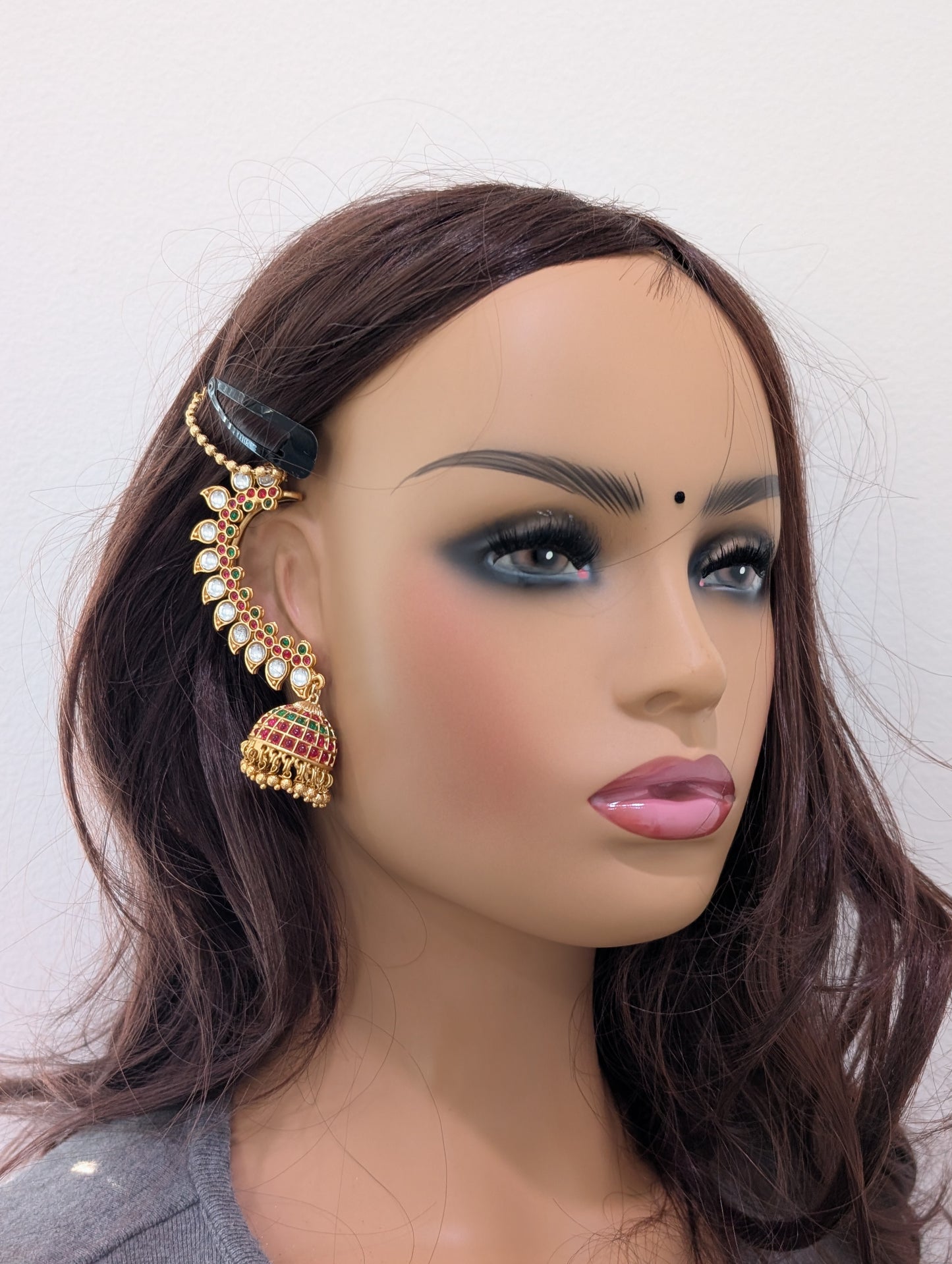 Kemp Cuff Jhumka Earrings