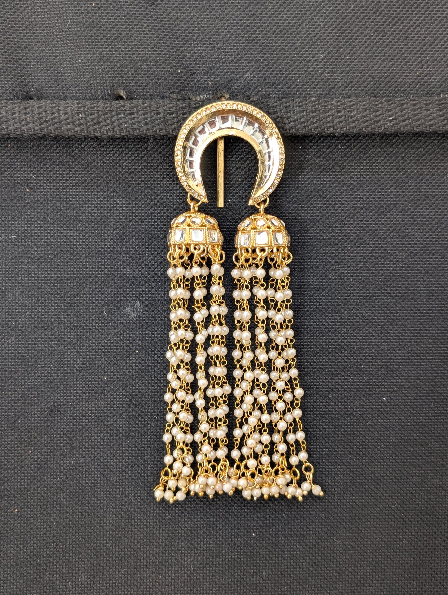 Kundan Bridal Clip on Hair brooch - D6
