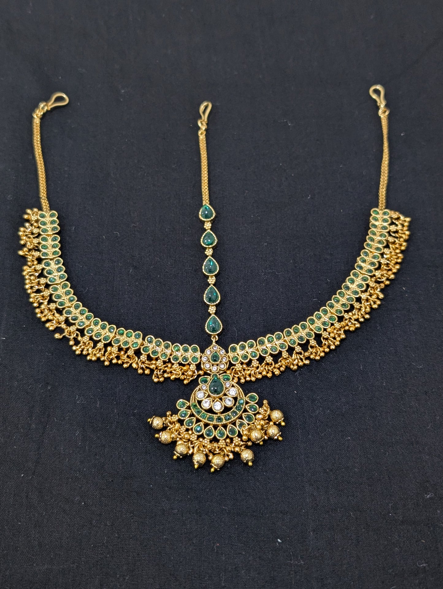 Chandbali Kemp Grand Nethi Chutti / Damini / Maang Tikka