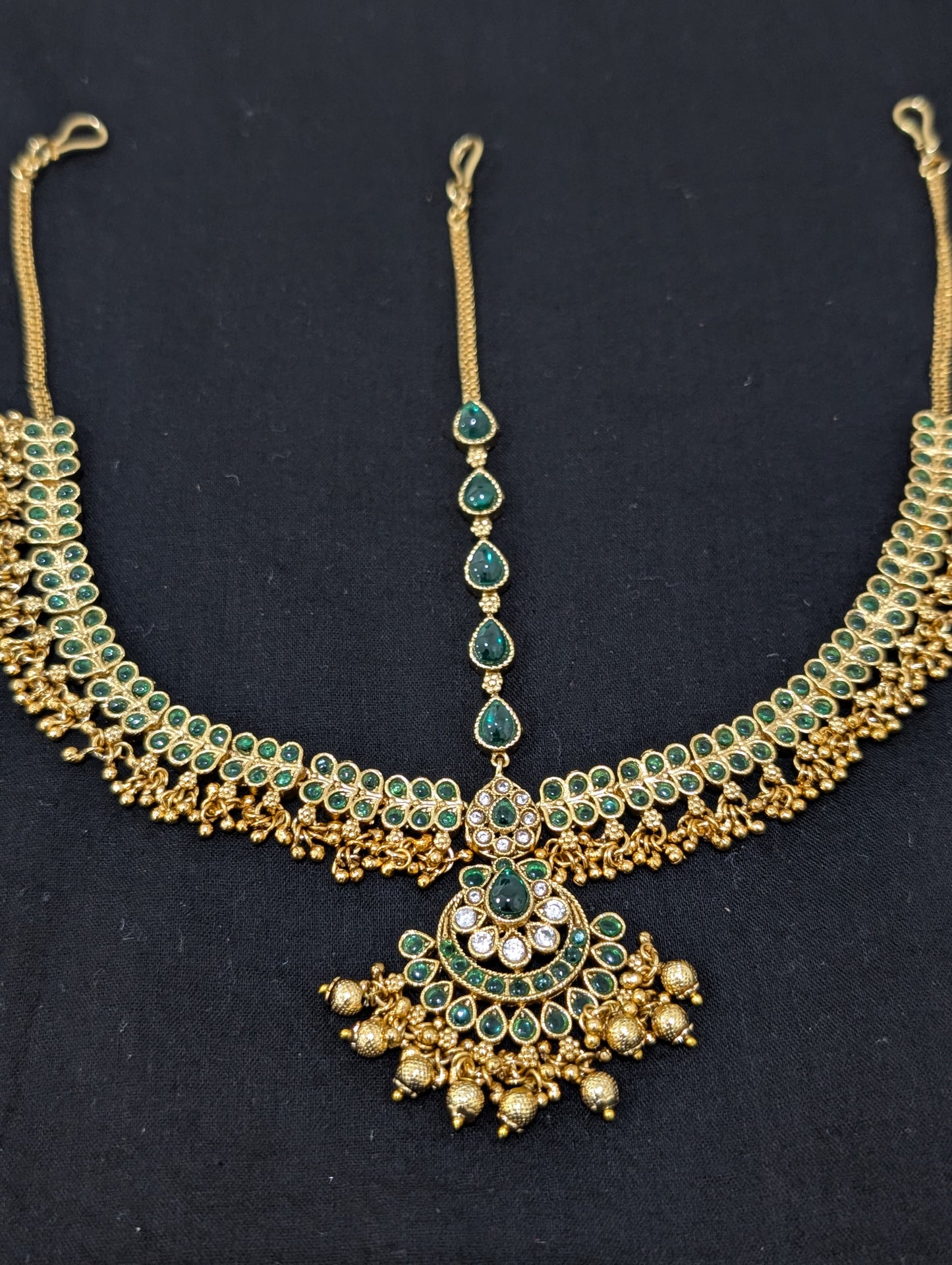 Chandbali Kemp Grand Nethi Chutti / Damini / Maang Tikka