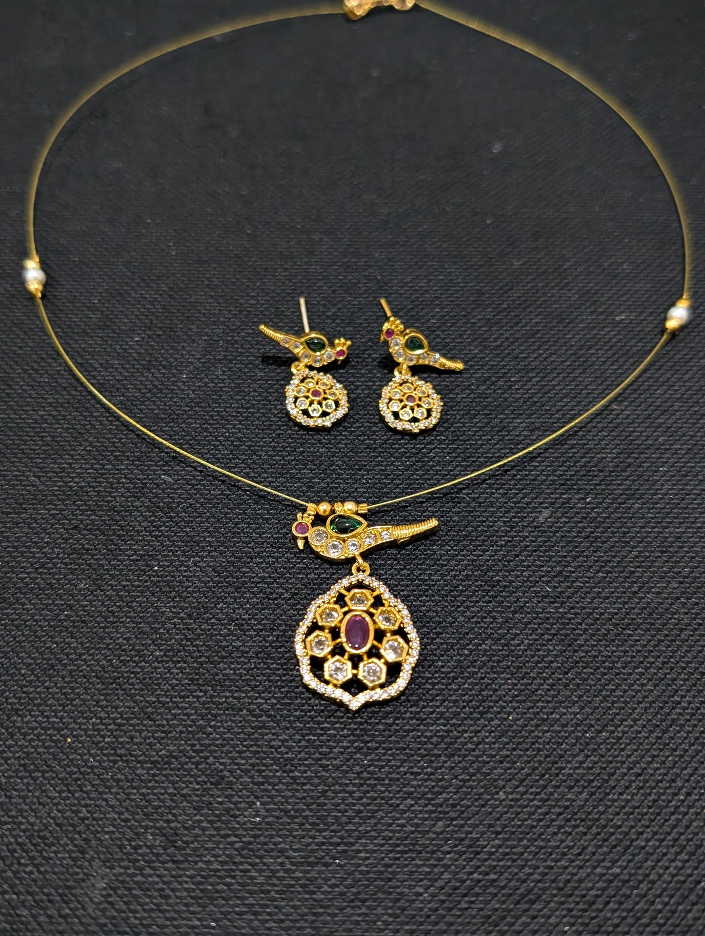 Minimalistic Choker Necklace set - D2