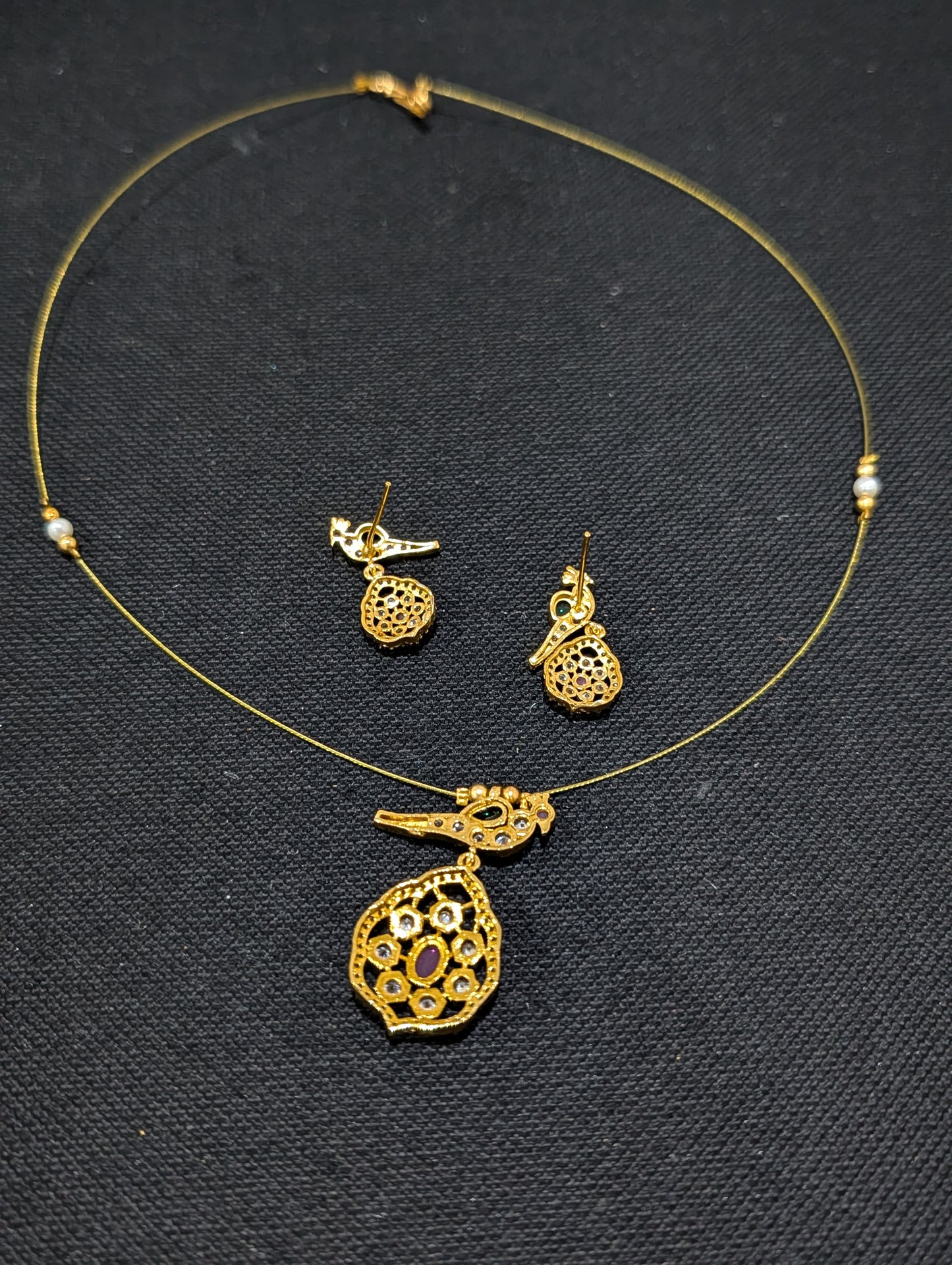 Minimalistic Choker Necklace set - D2