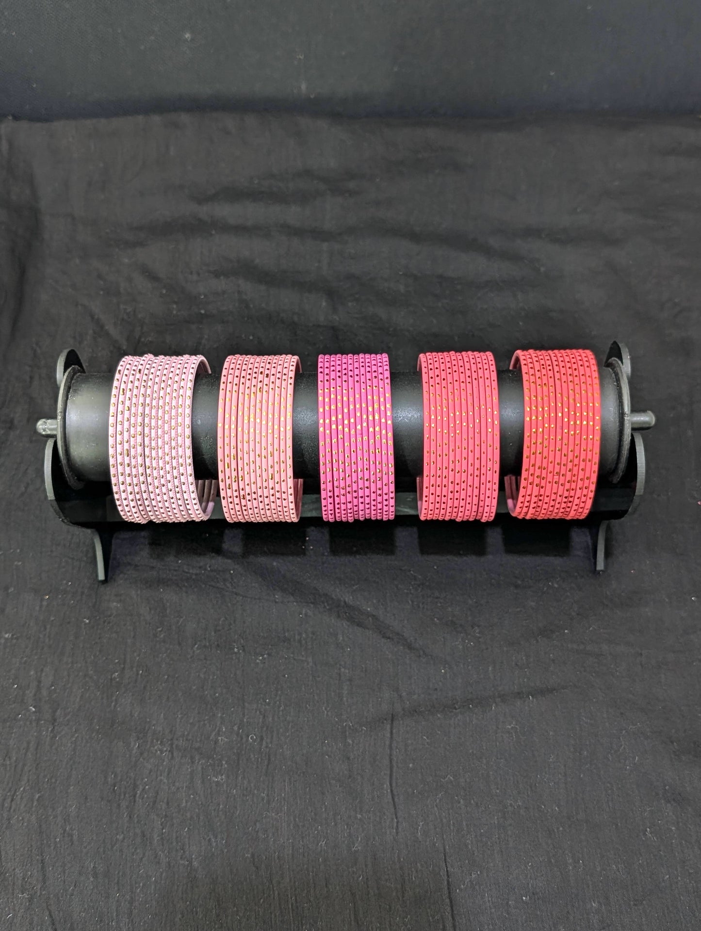 Colorful Thin Metal Bangles - 1 dozen - Design 1