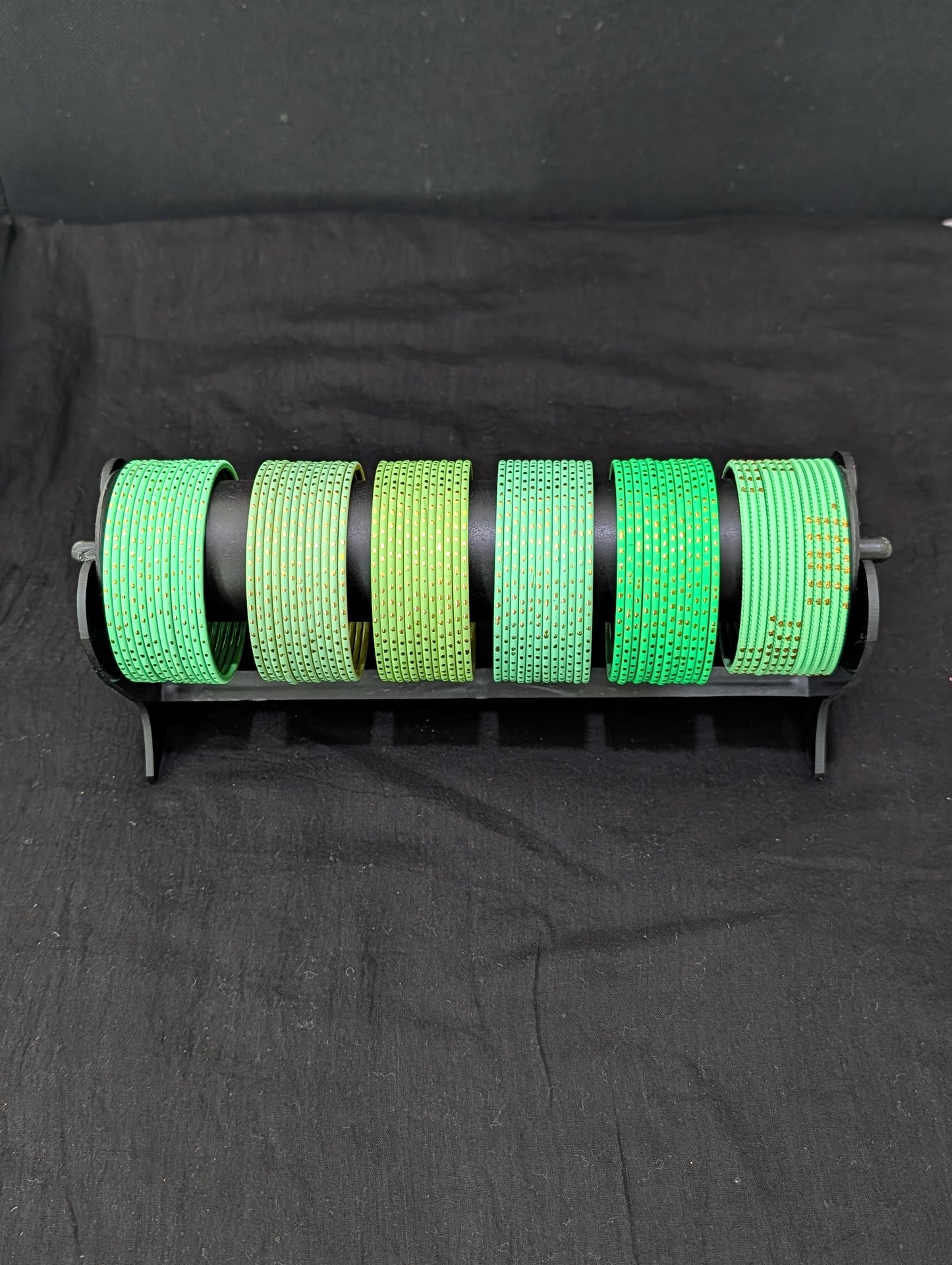 Colorful Thin Metal Bangles - 1 dozen - Design 1