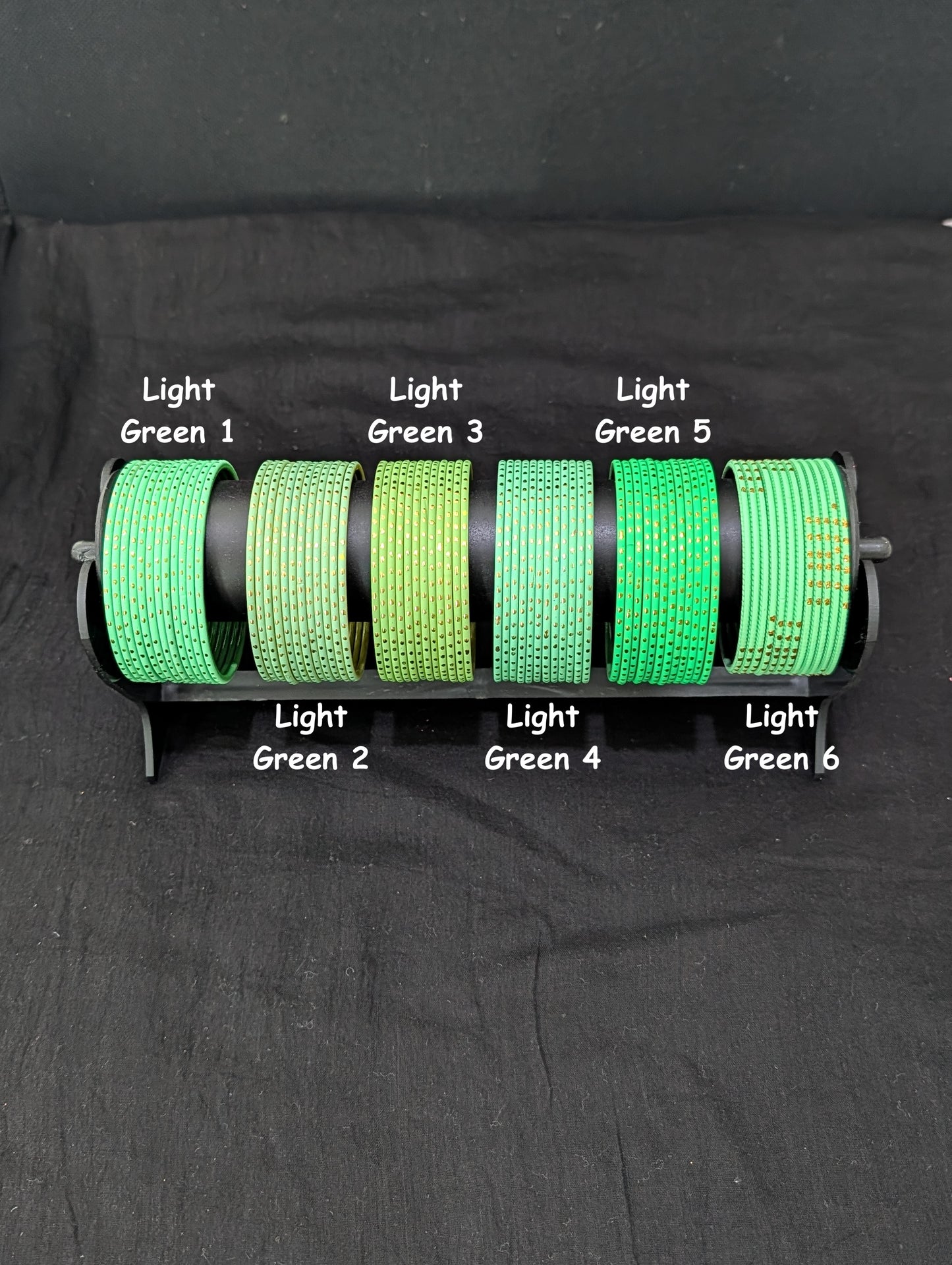 Colorful Thin Metal Bangles - 1 dozen - Design 1