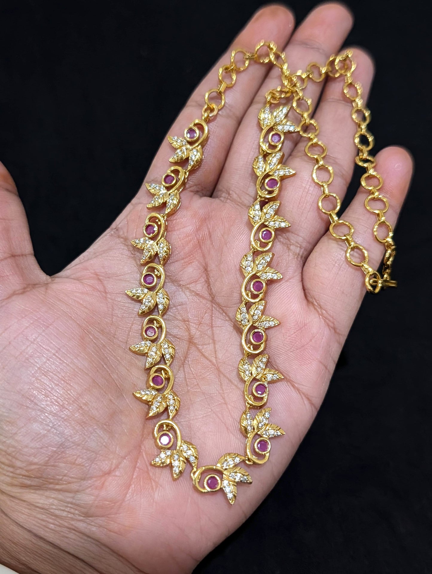 Antique Leafy Choker Necklace set