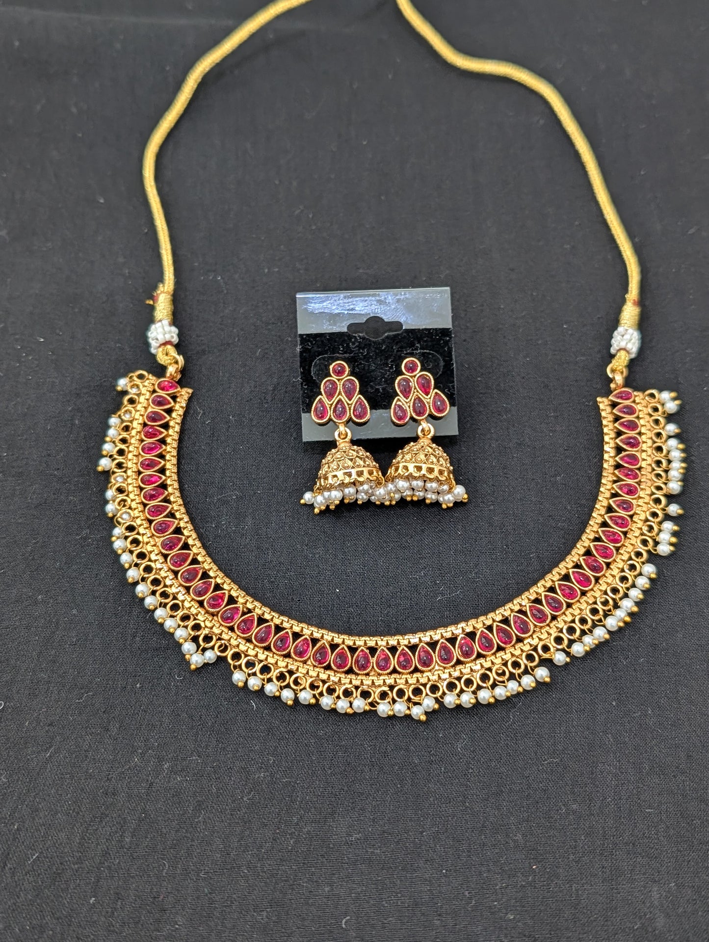 Teardrop Kemp Elegant Choker Necklace set