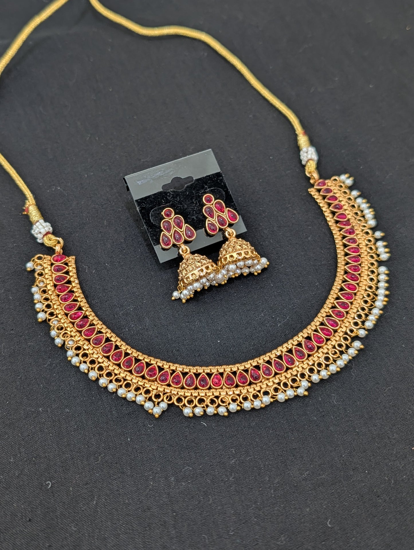 Teardrop Kemp Elegant Choker Necklace set