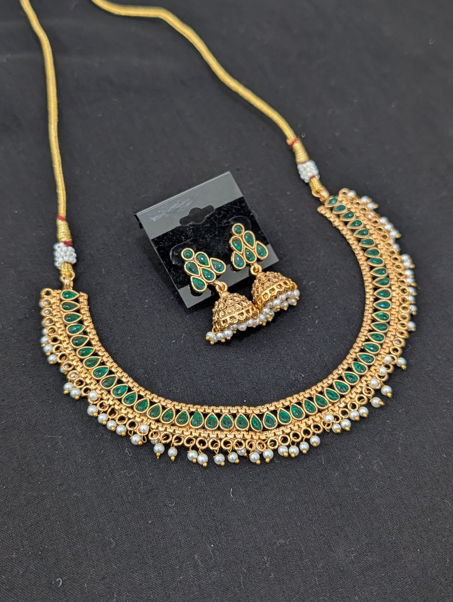 Teardrop Kemp Elegant Choker Necklace set