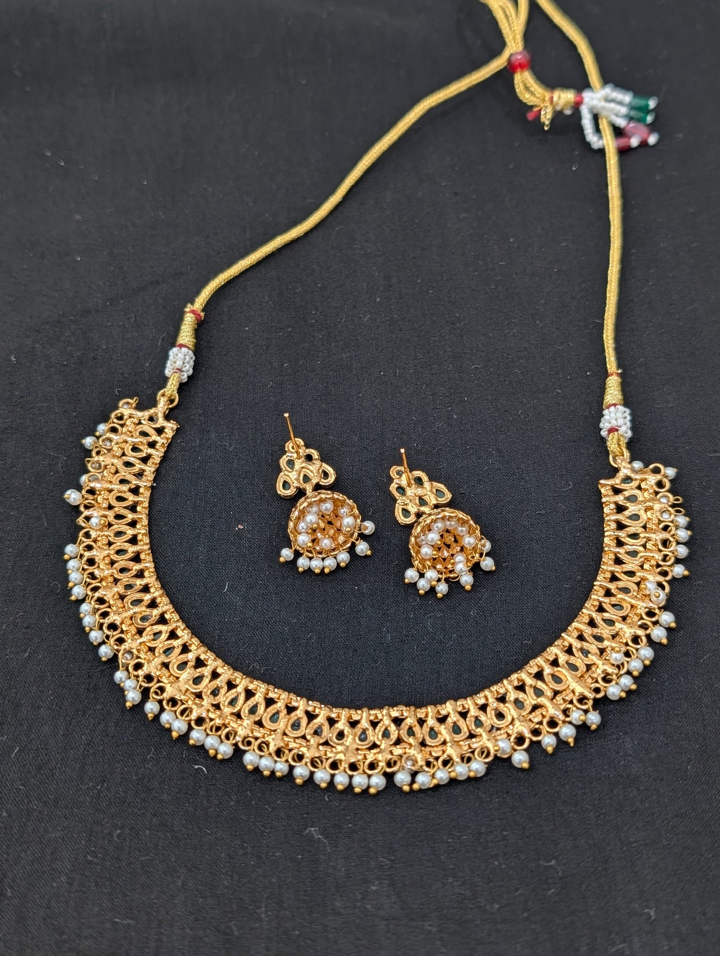 Teardrop Kemp Elegant Choker Necklace set