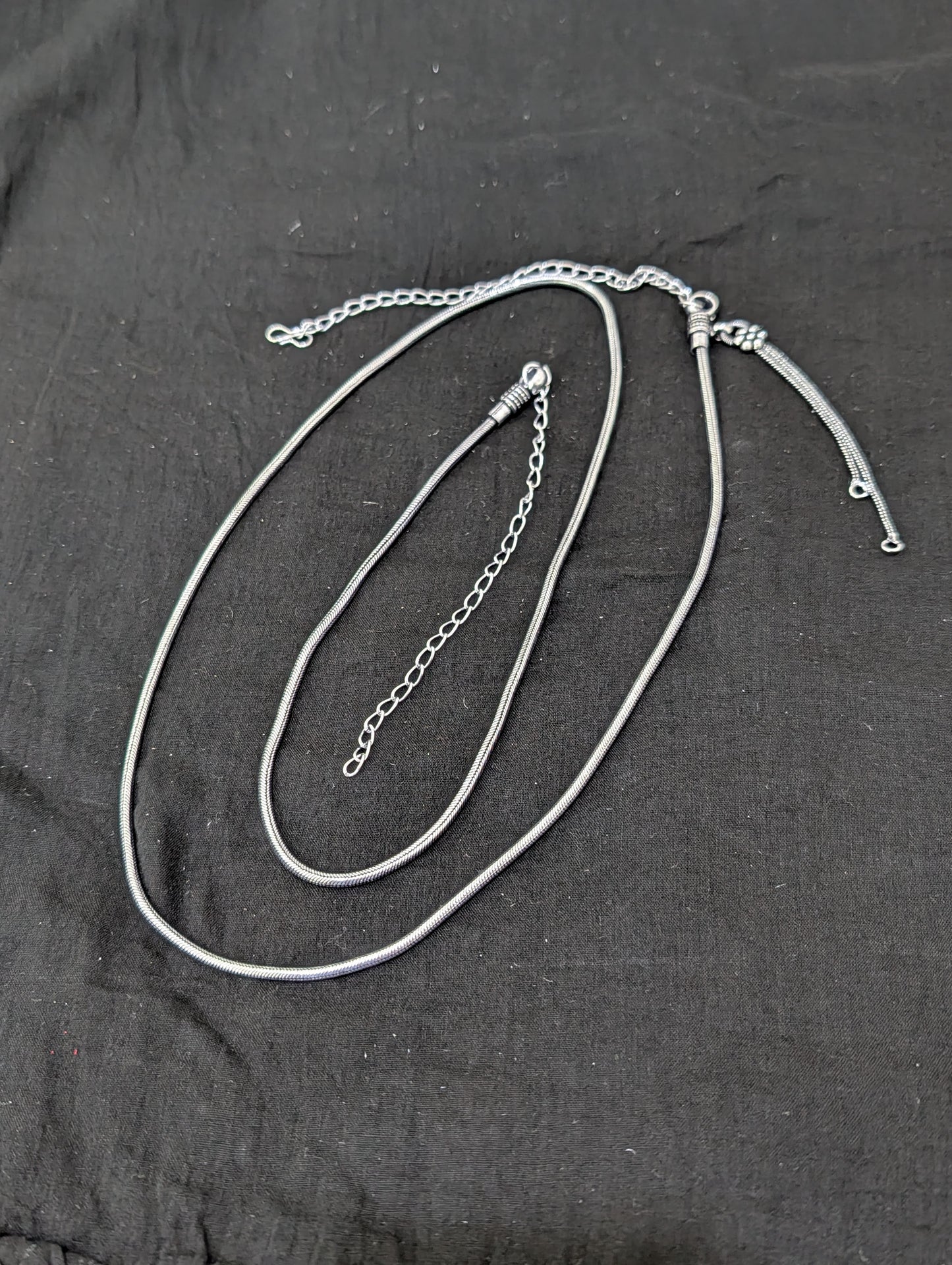 Oxidized Silver Simple Hip Chain / Waist Belt / Belly Chain