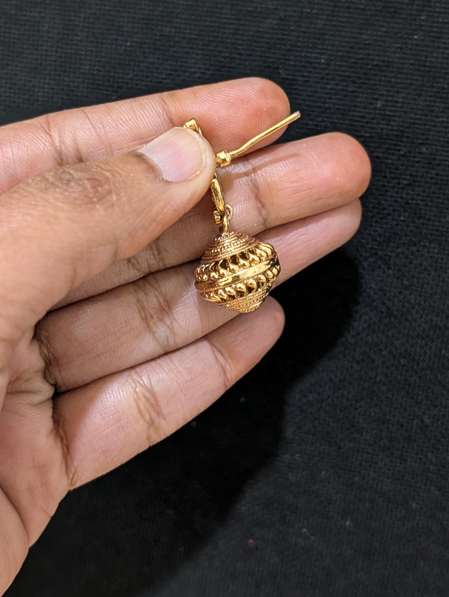 Leaf Ball Polki Earrings