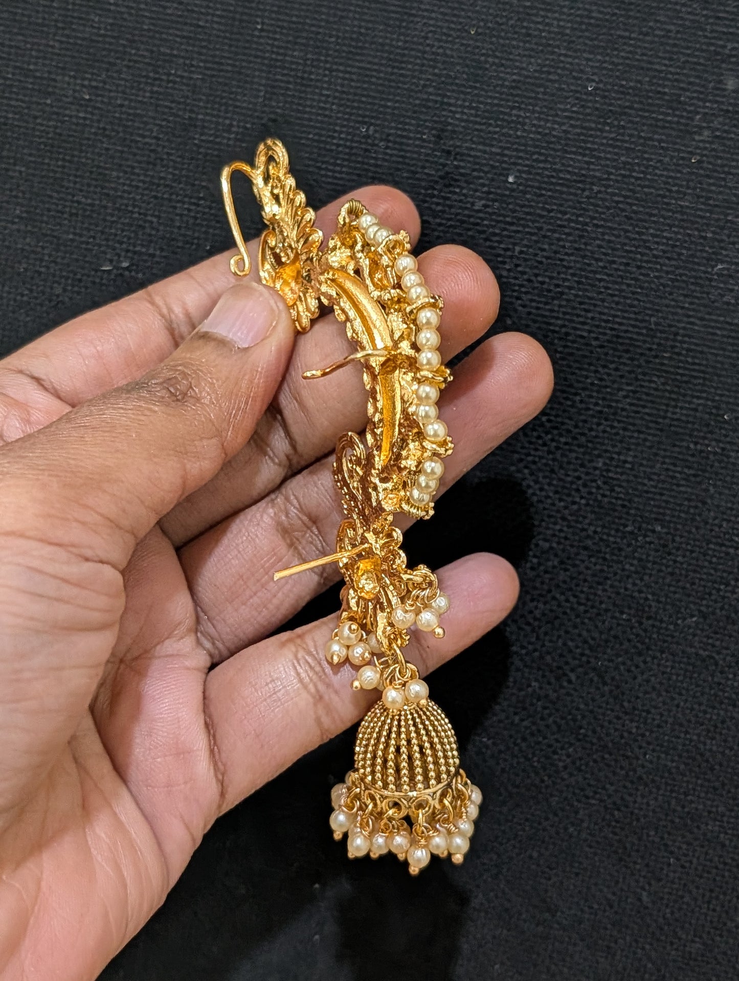 Polki Cuff Jhumka Earrings