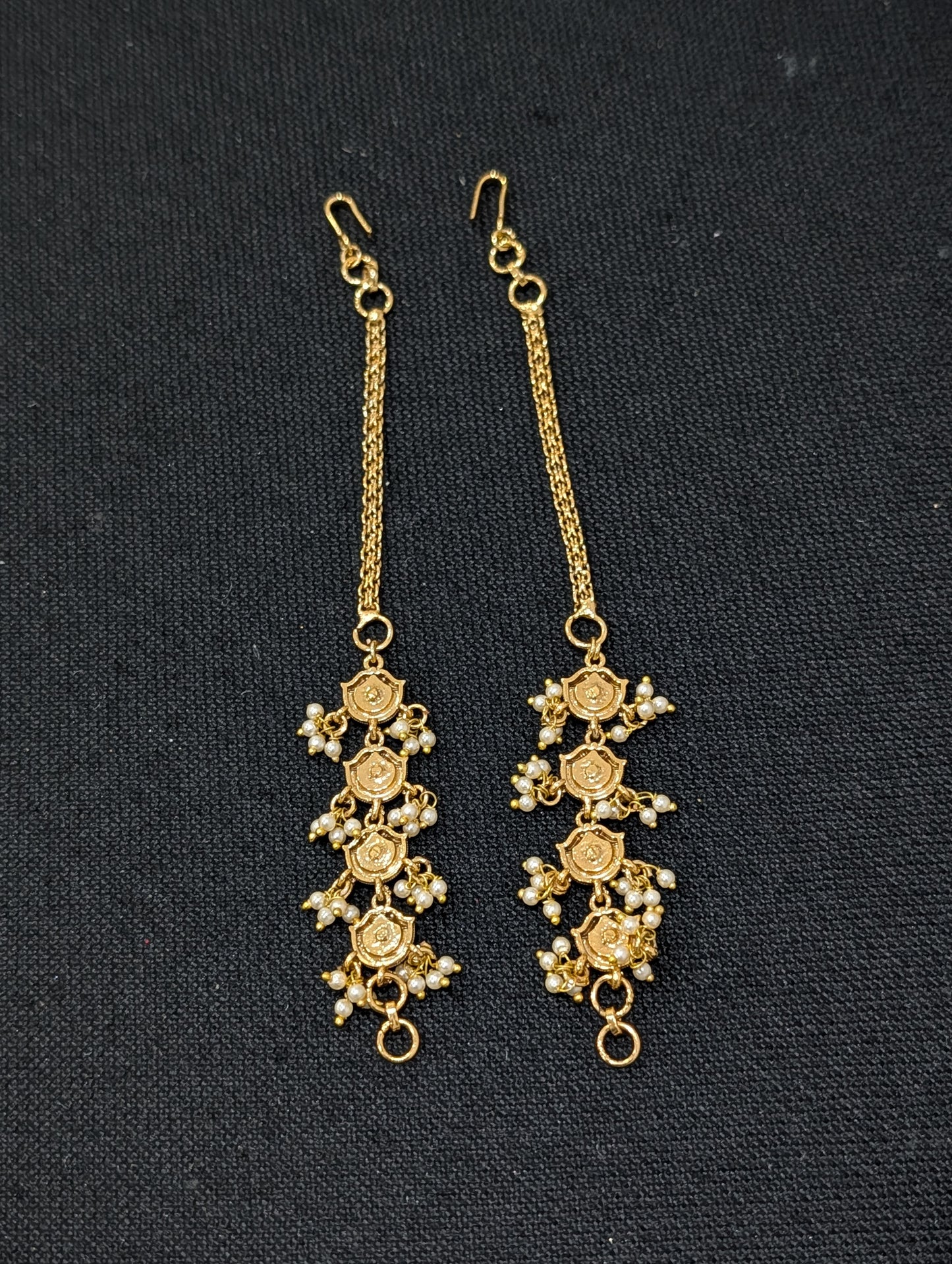 Jadau Kundan Earrings chain / Maatal / Kaan Chain