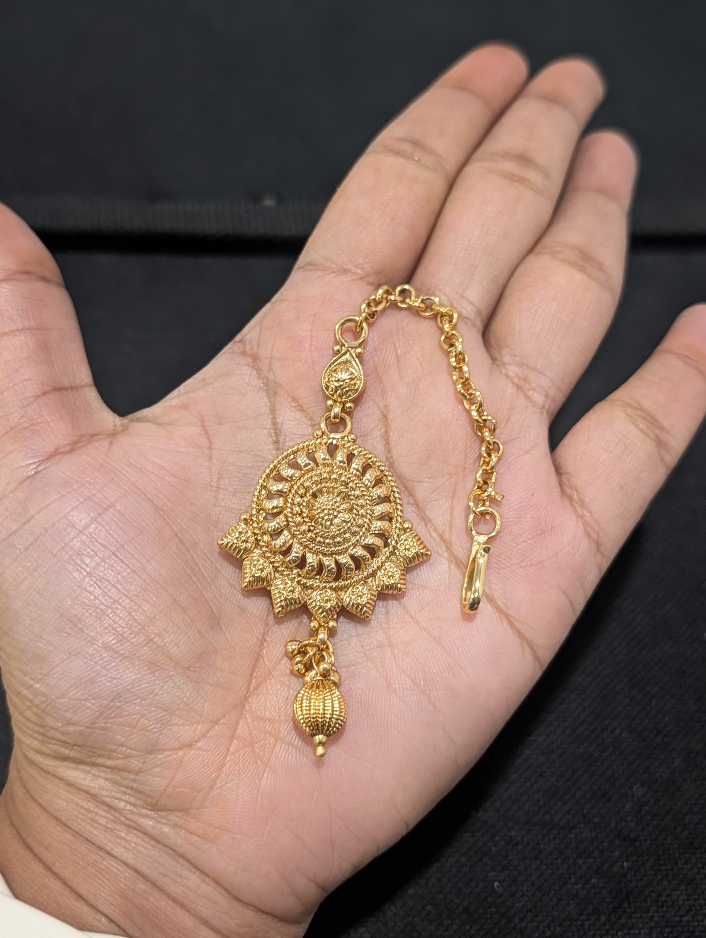 Light Gold plated Long Haram Necklace combo set