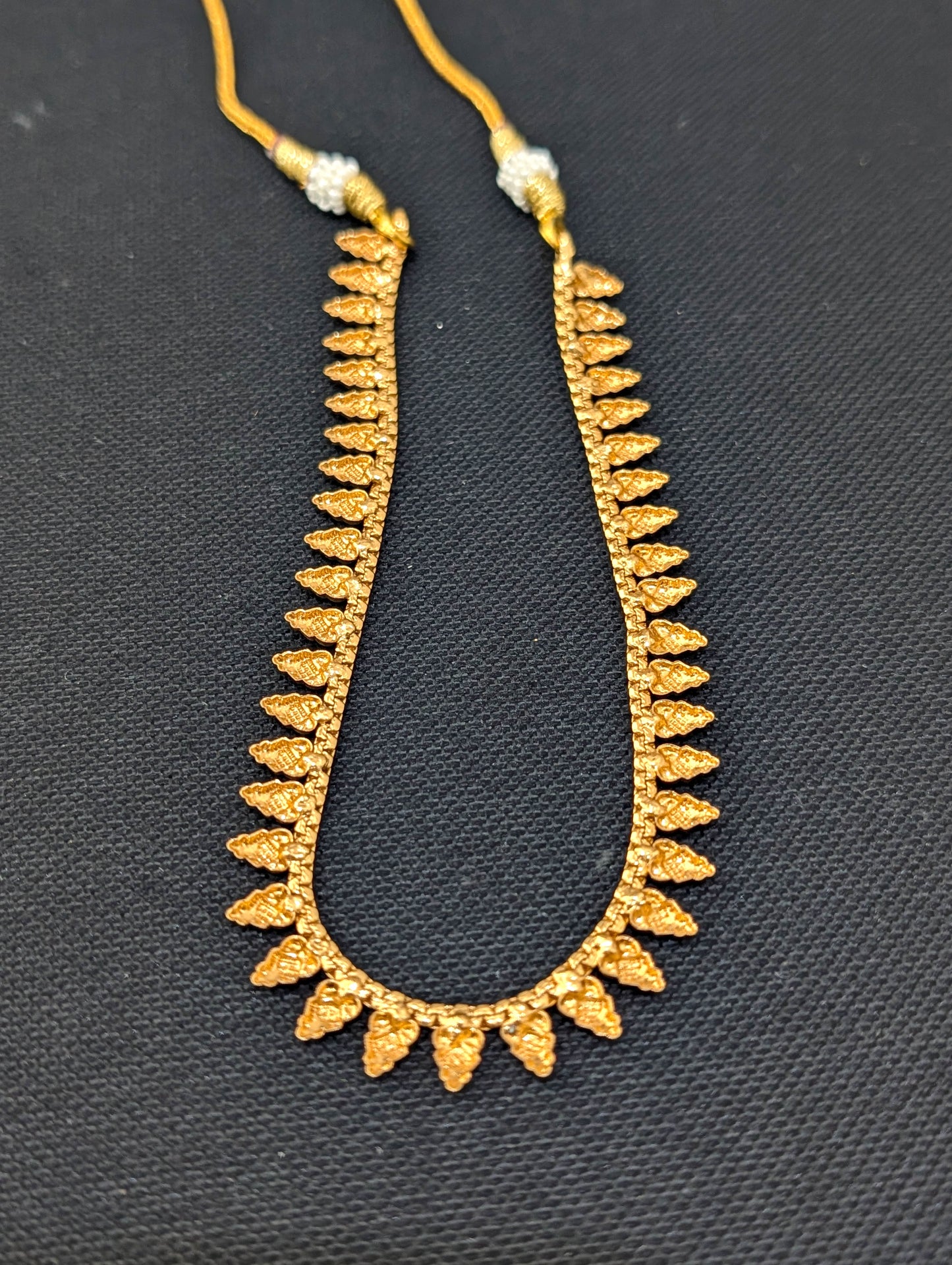Gold plated Spike design Choker Necklace