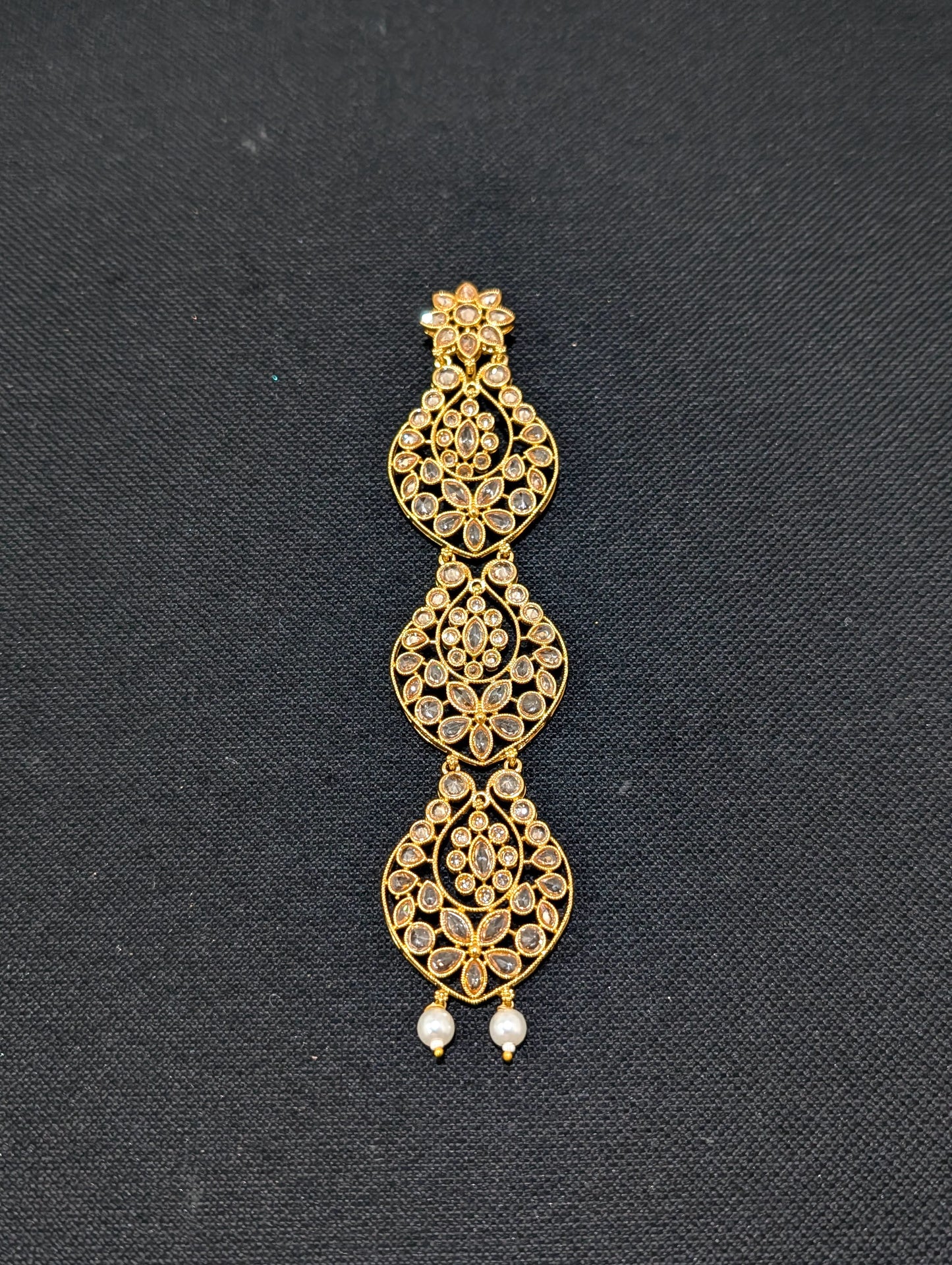 Polki stone Hair Accessory for plaits - D1