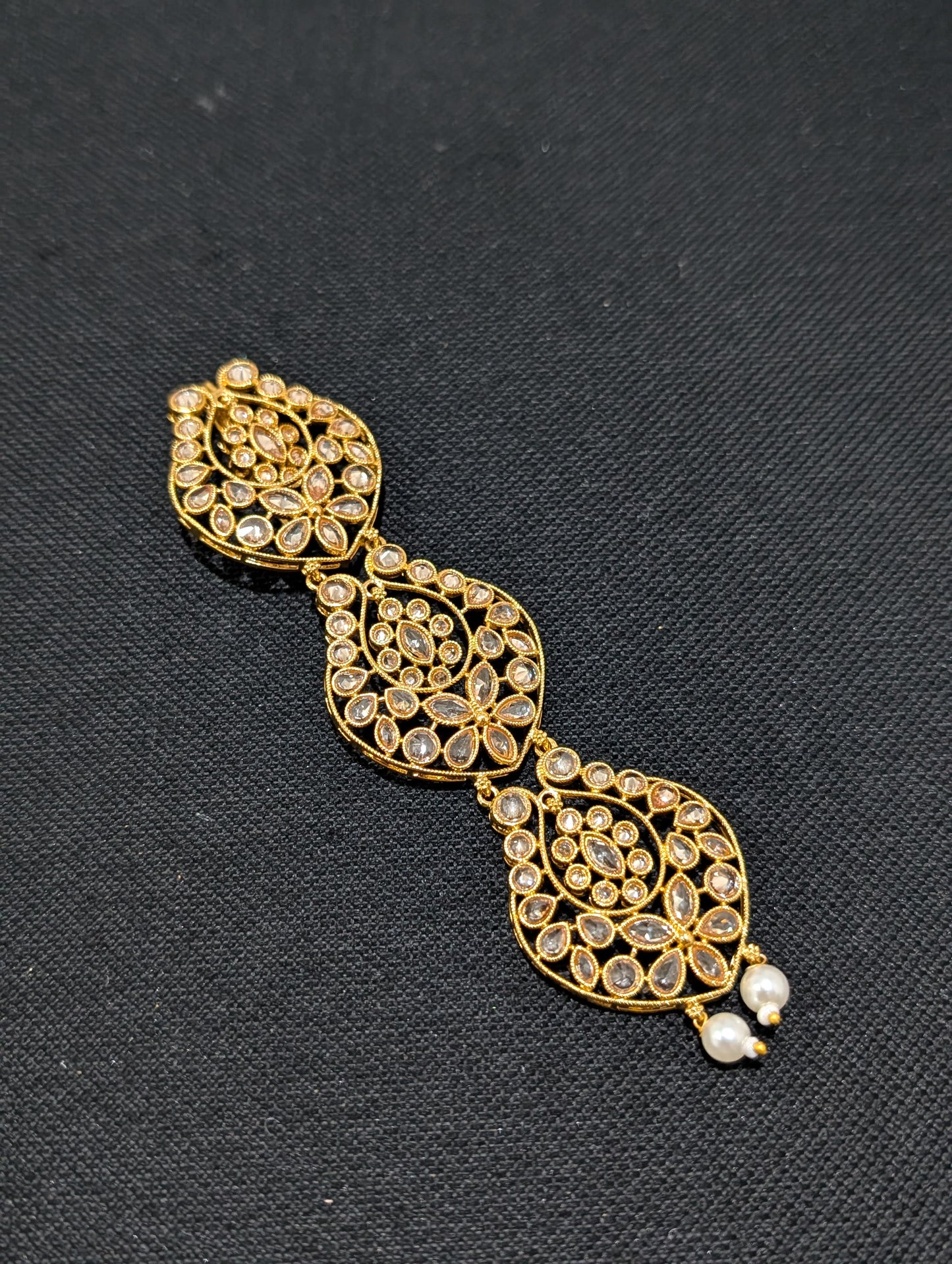 Polki stone Hair Accessory for plaits - D2