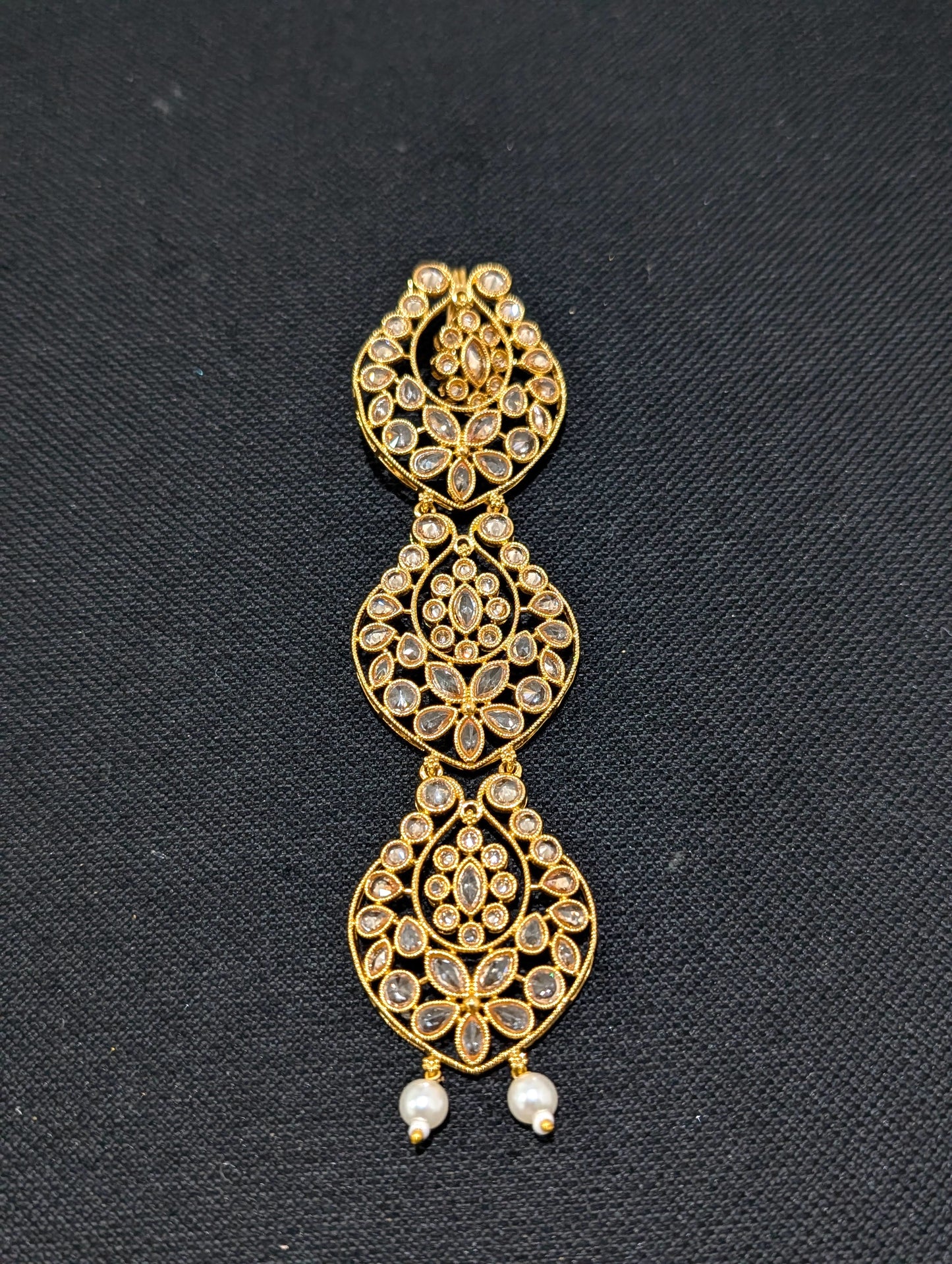 Polki stone Hair Accessory for plaits - D2