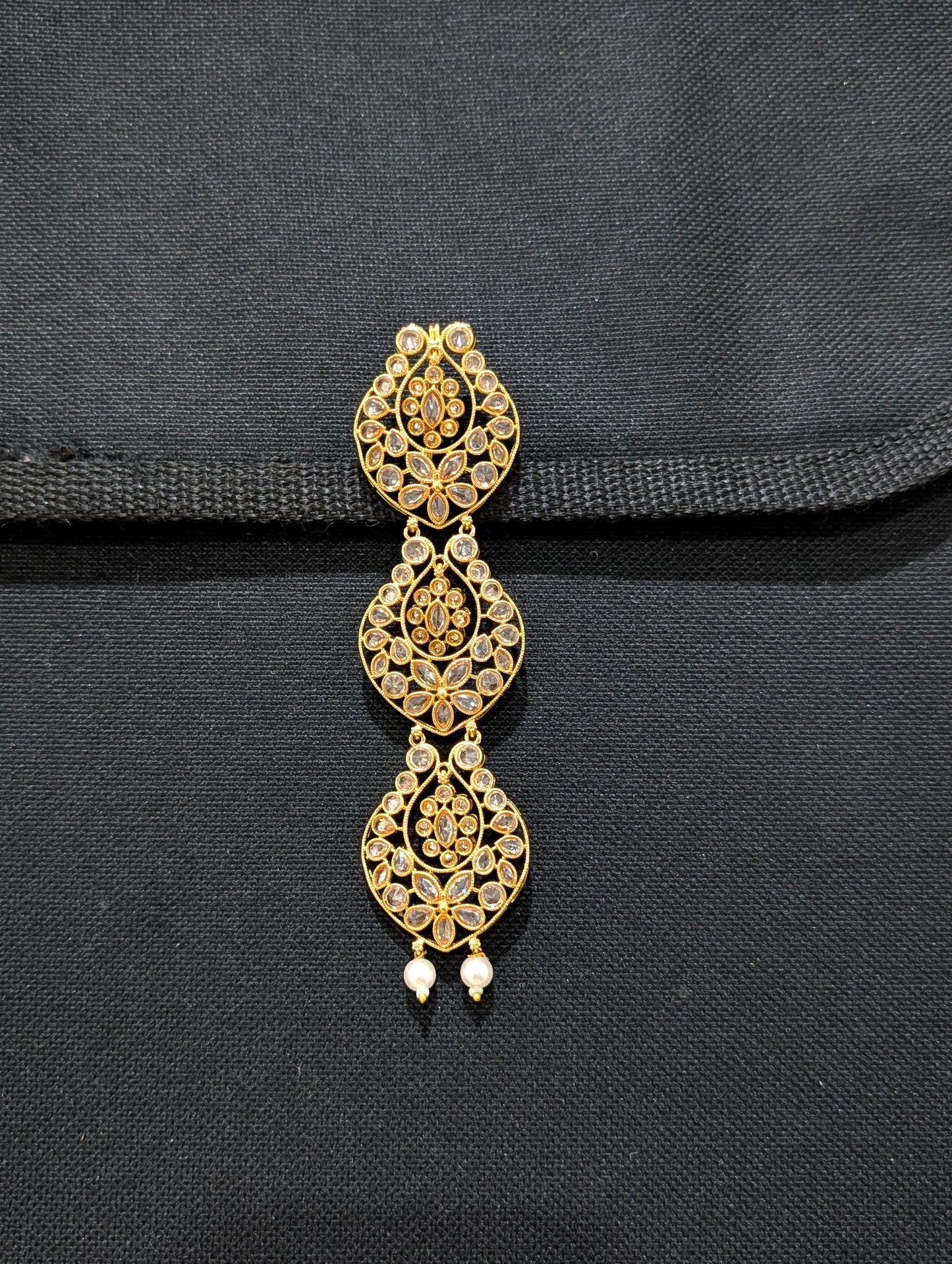 Polki stone Hair Accessory for plaits - D2