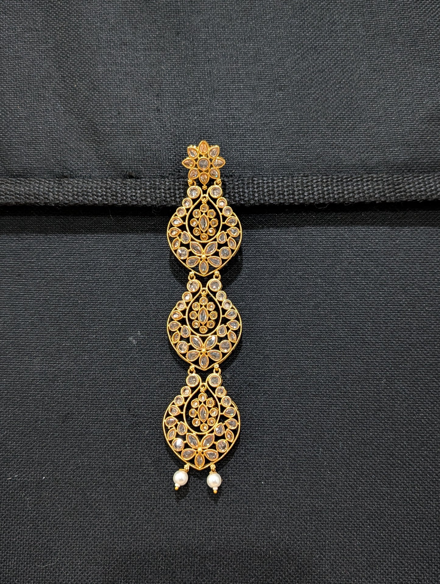 Polki stone Hair Accessory for plaits - D1