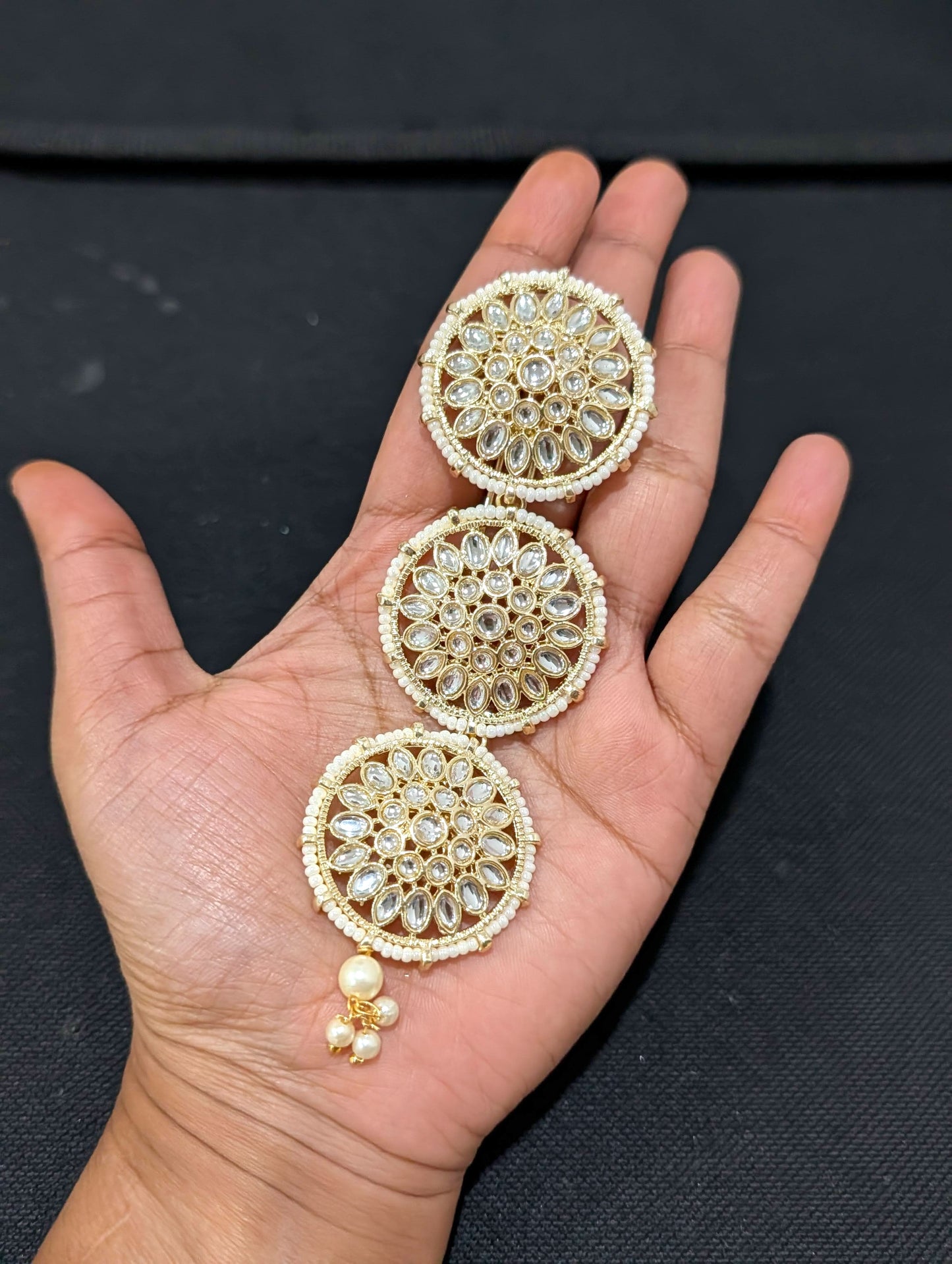 Kundan Hair Accessory for plaits - D5