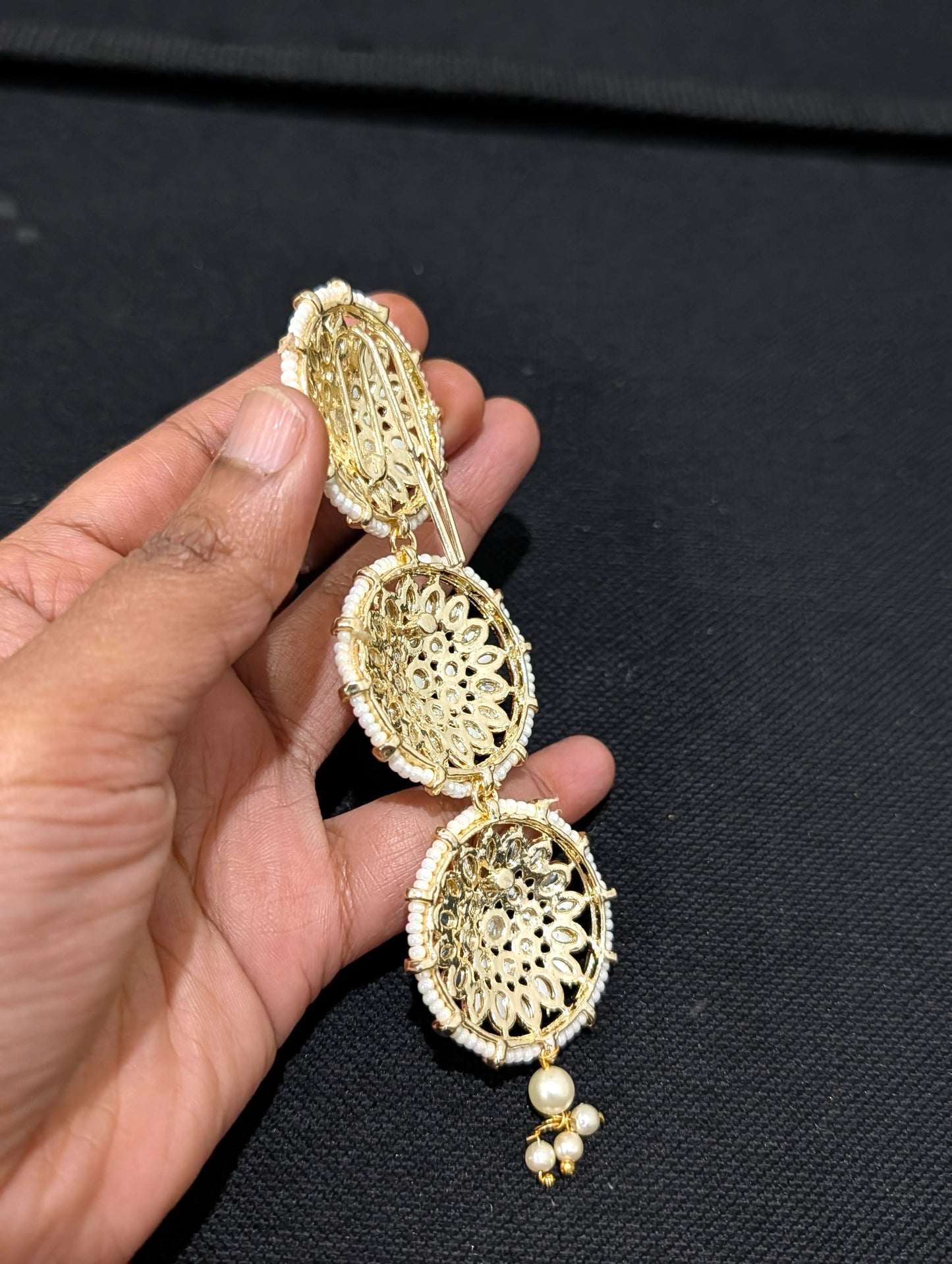 Kundan Hair Accessory for plaits - D5