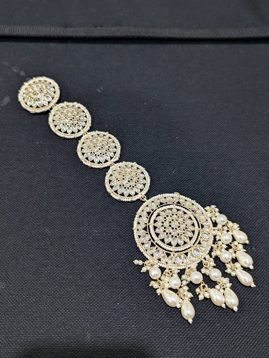 Kundan Hair Accessory for plaits - D1